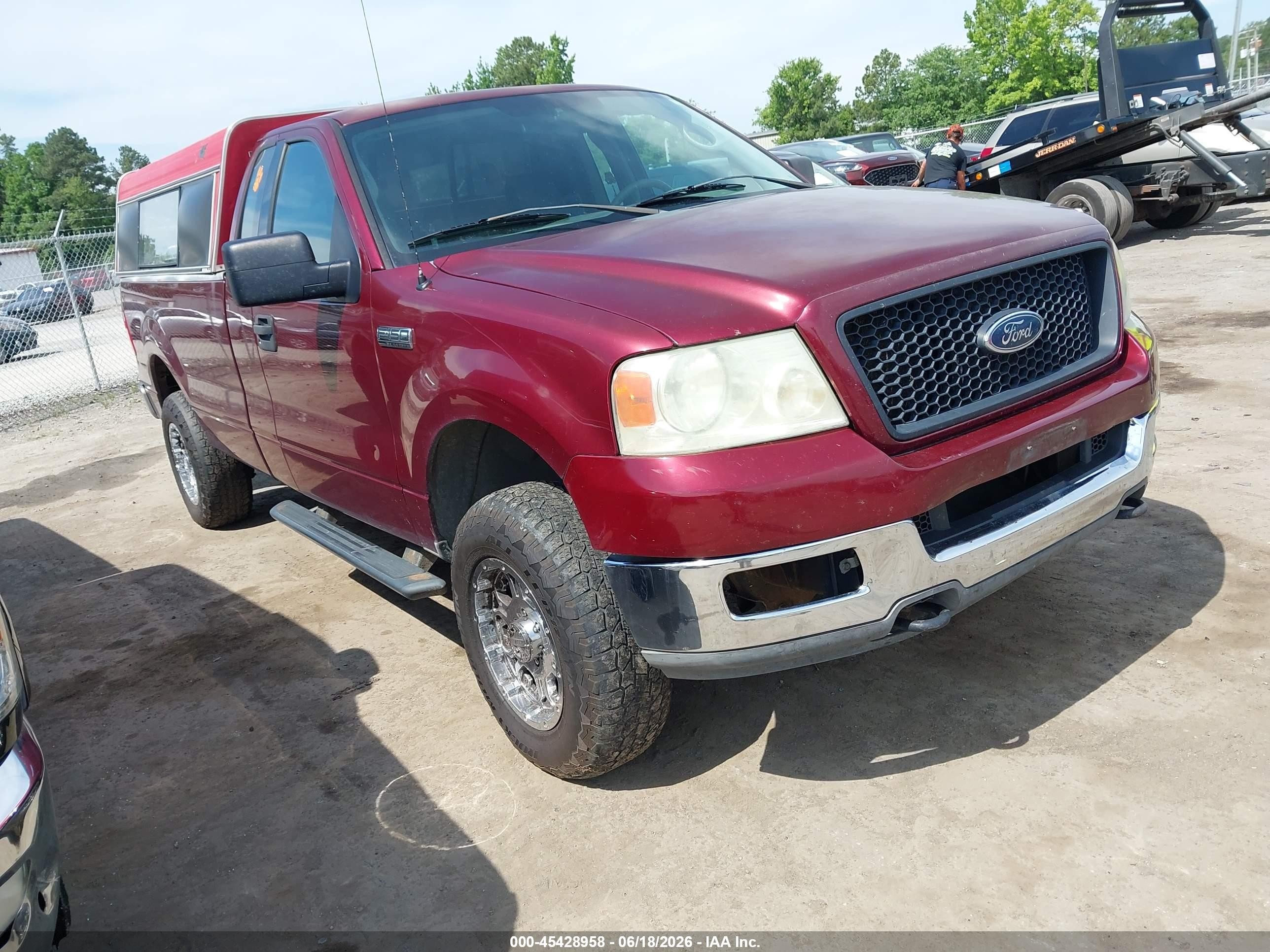 2004 Ford F-150 Fx4/xl/xlt Burgundy vin: 1FTRF14594NB88902