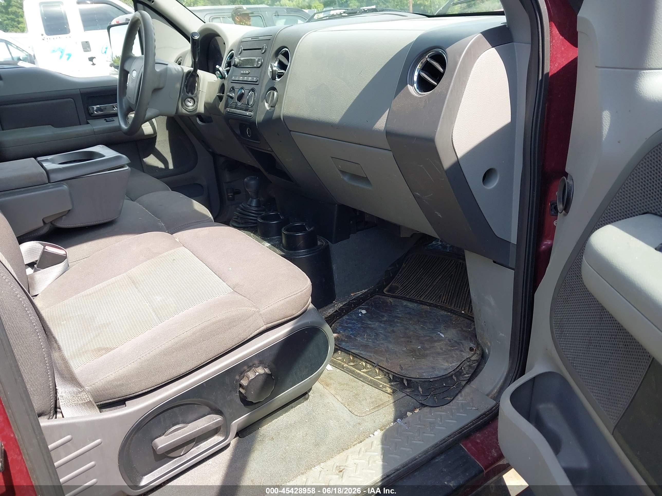 2004 Ford F-150 Fx4/xl/xlt Burgundy vin: 1FTRF14594NB88902
