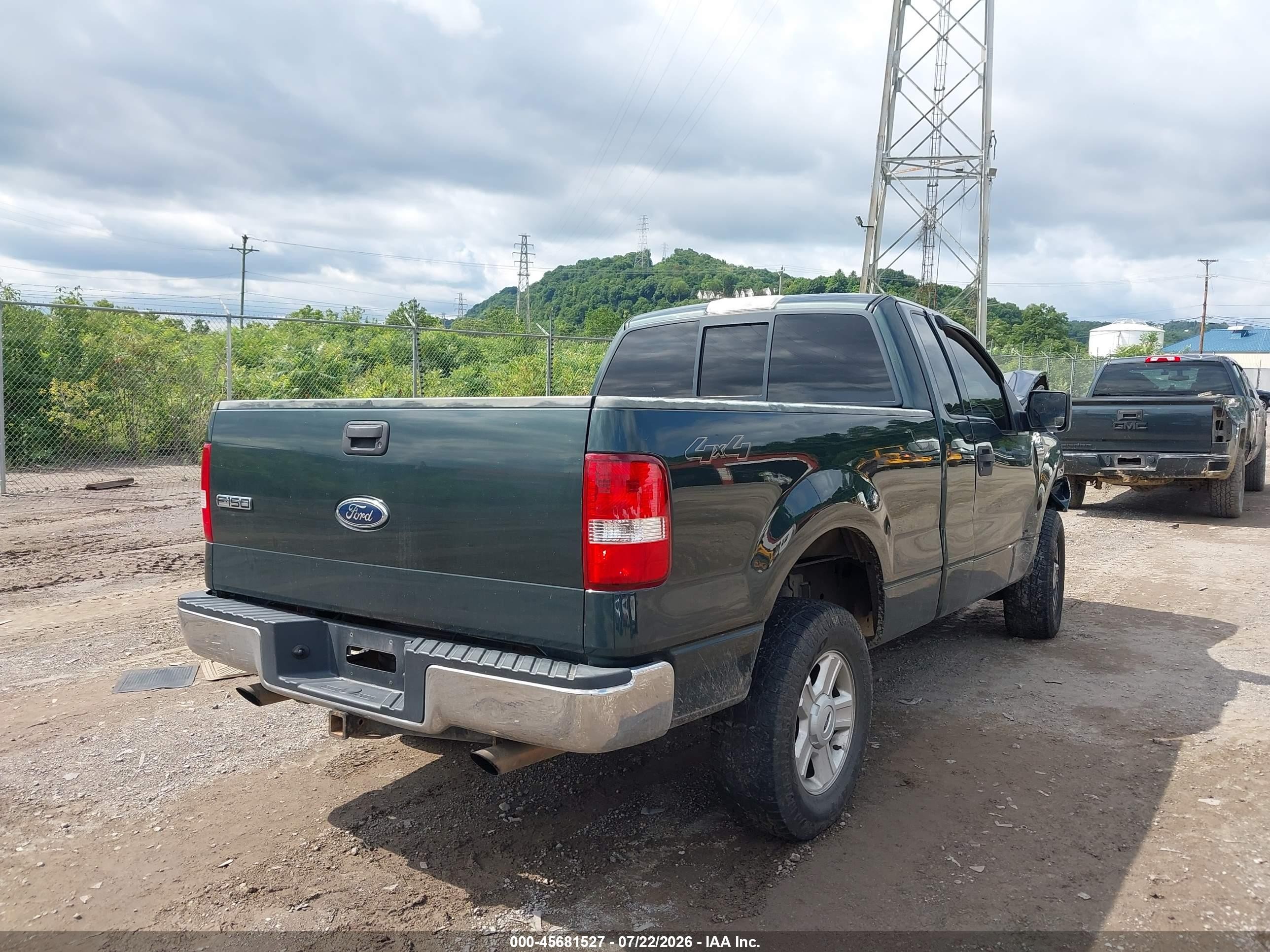 2004 Ford F-150 Fx4/xl/xlt Green vin: 1FTRF145X4NA93605