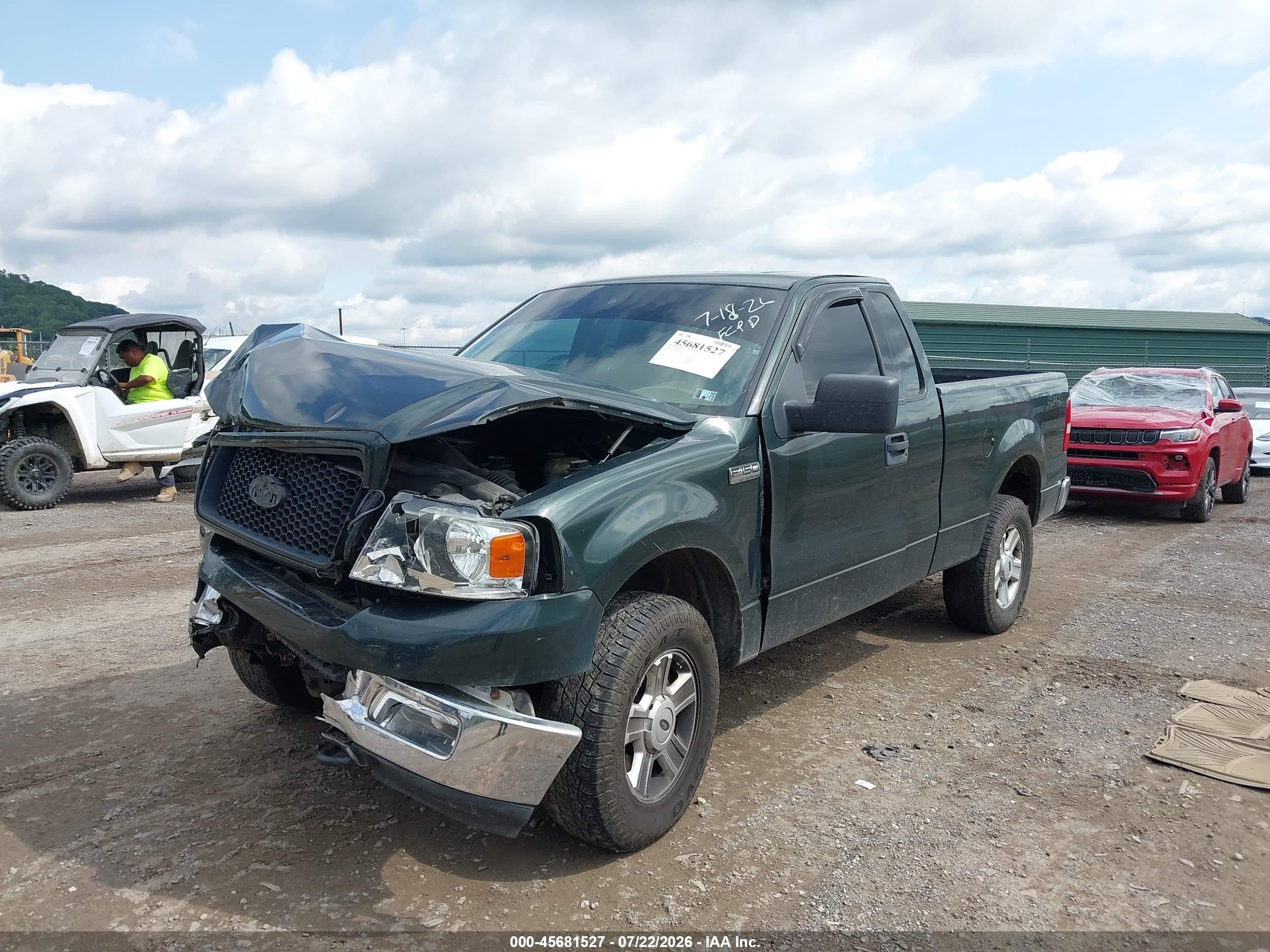 2004 Ford F-150 Fx4/xl/xlt Green vin: 1FTRF145X4NA93605