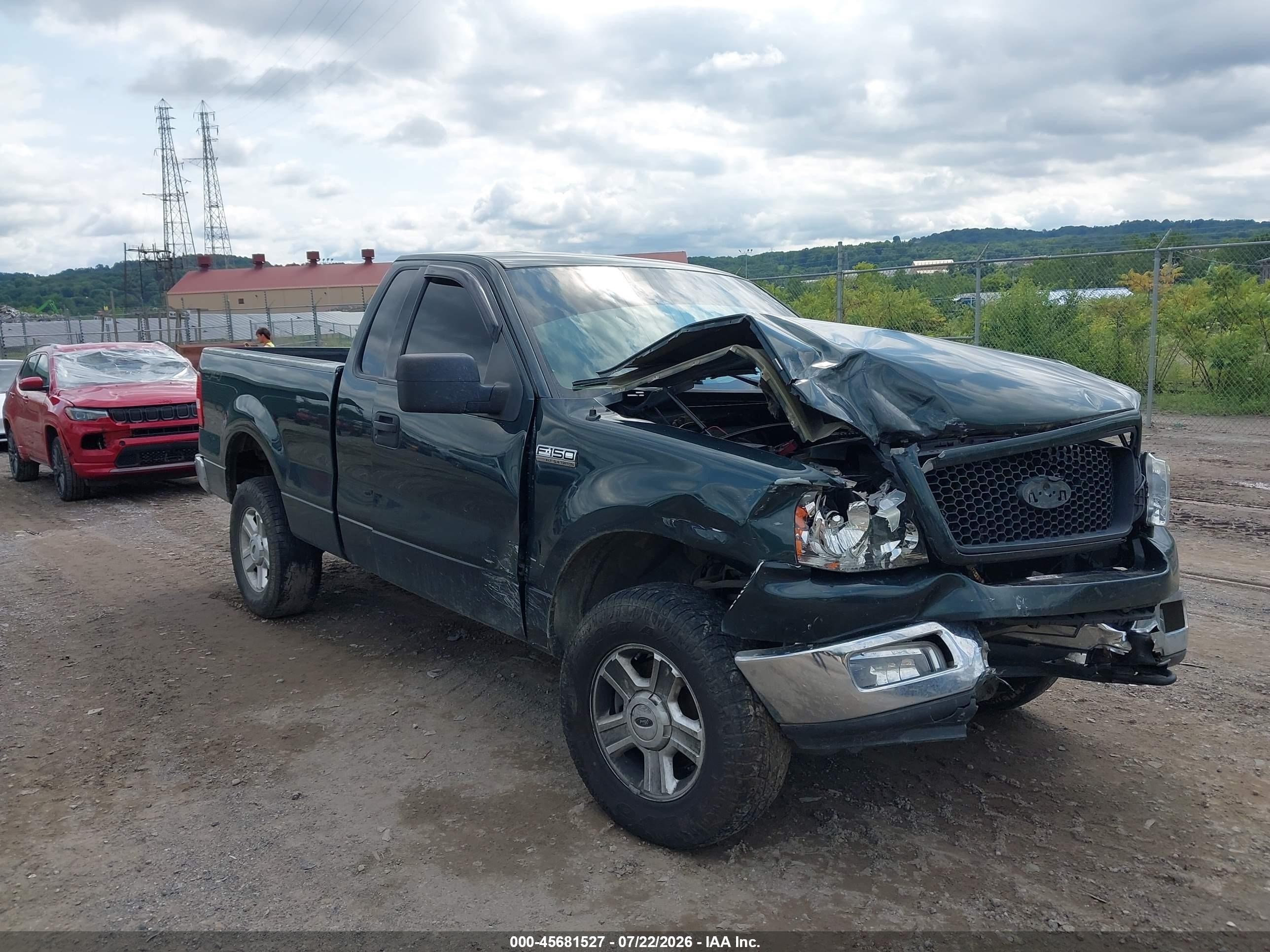 2004 Ford F-150 Fx4/xl/xlt Green vin: 1FTRF145X4NA93605