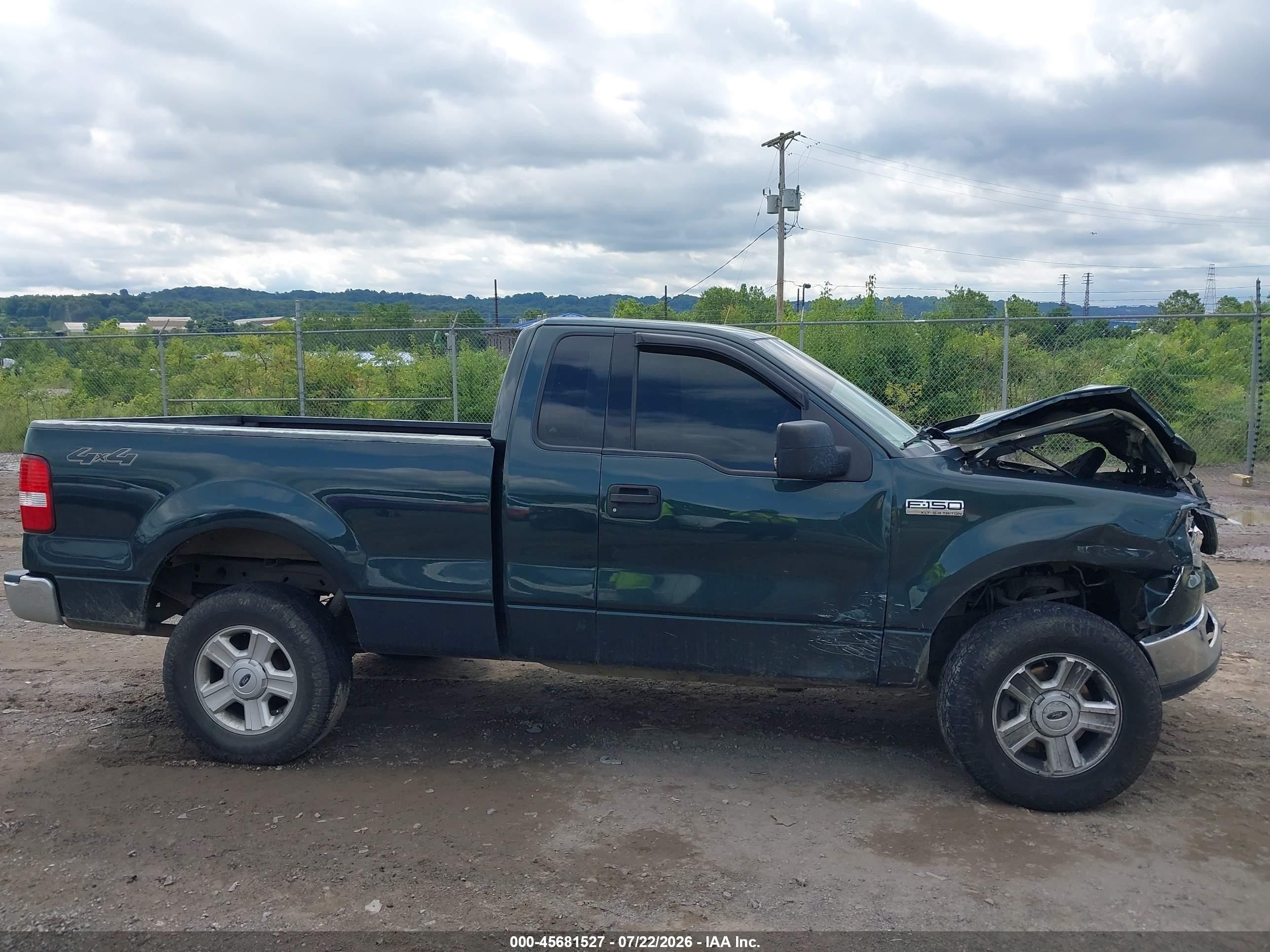 2004 Ford F-150 Fx4/xl/xlt Green vin: 1FTRF145X4NA93605