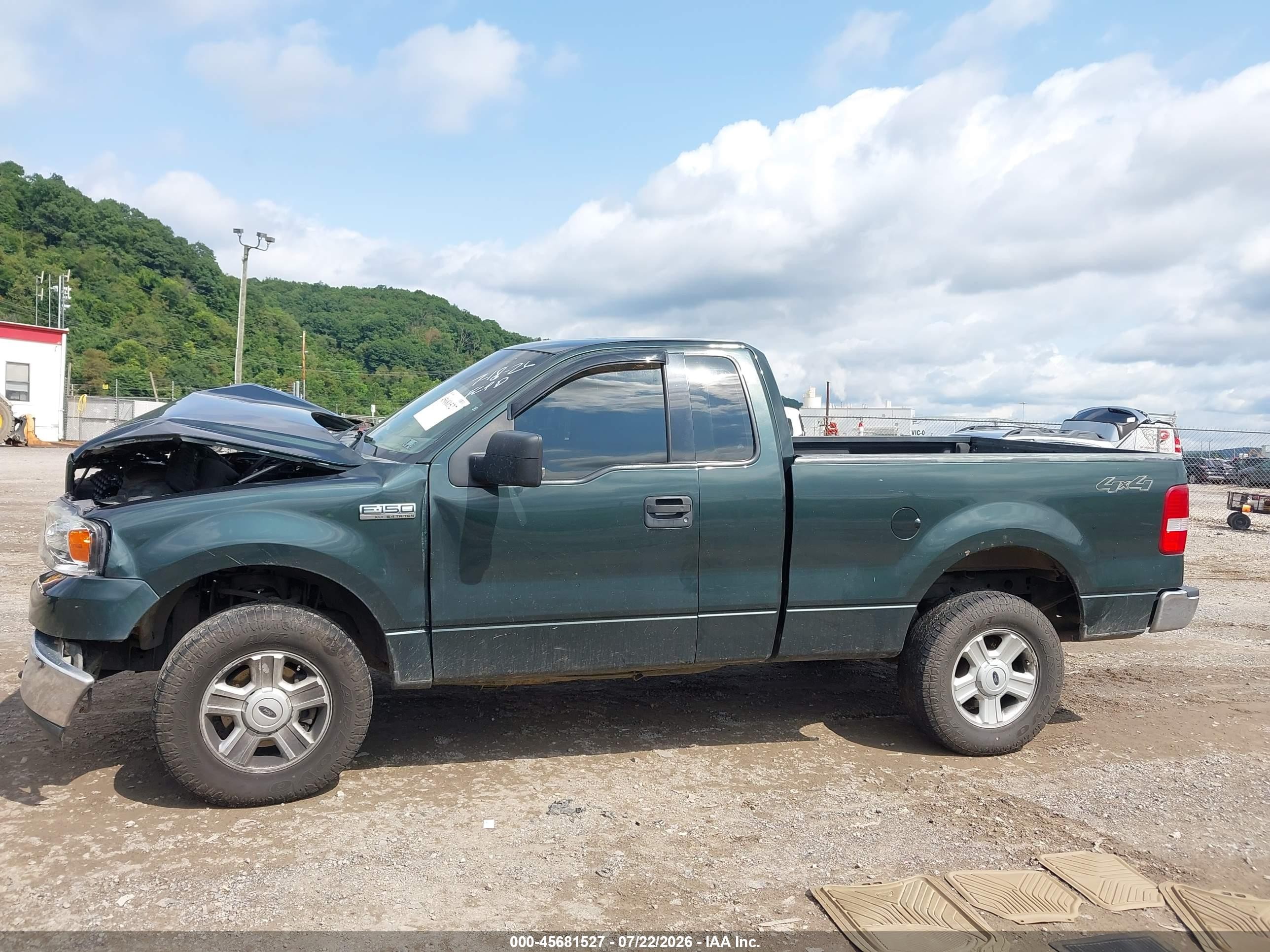 2004 Ford F-150 Fx4/xl/xlt Green vin: 1FTRF145X4NA93605