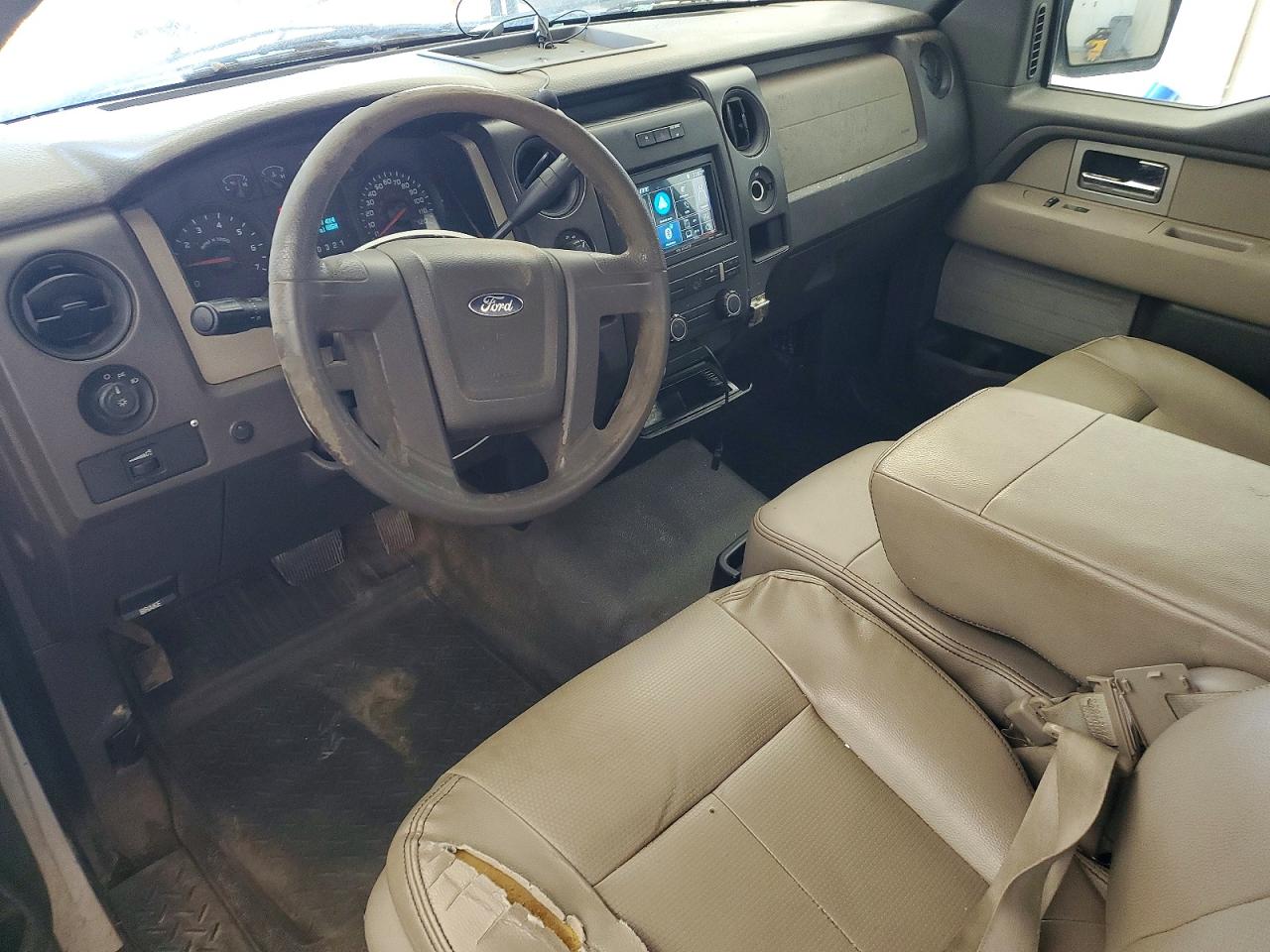 2009 Ford F150 White vin: 1FTRF14869KB30653