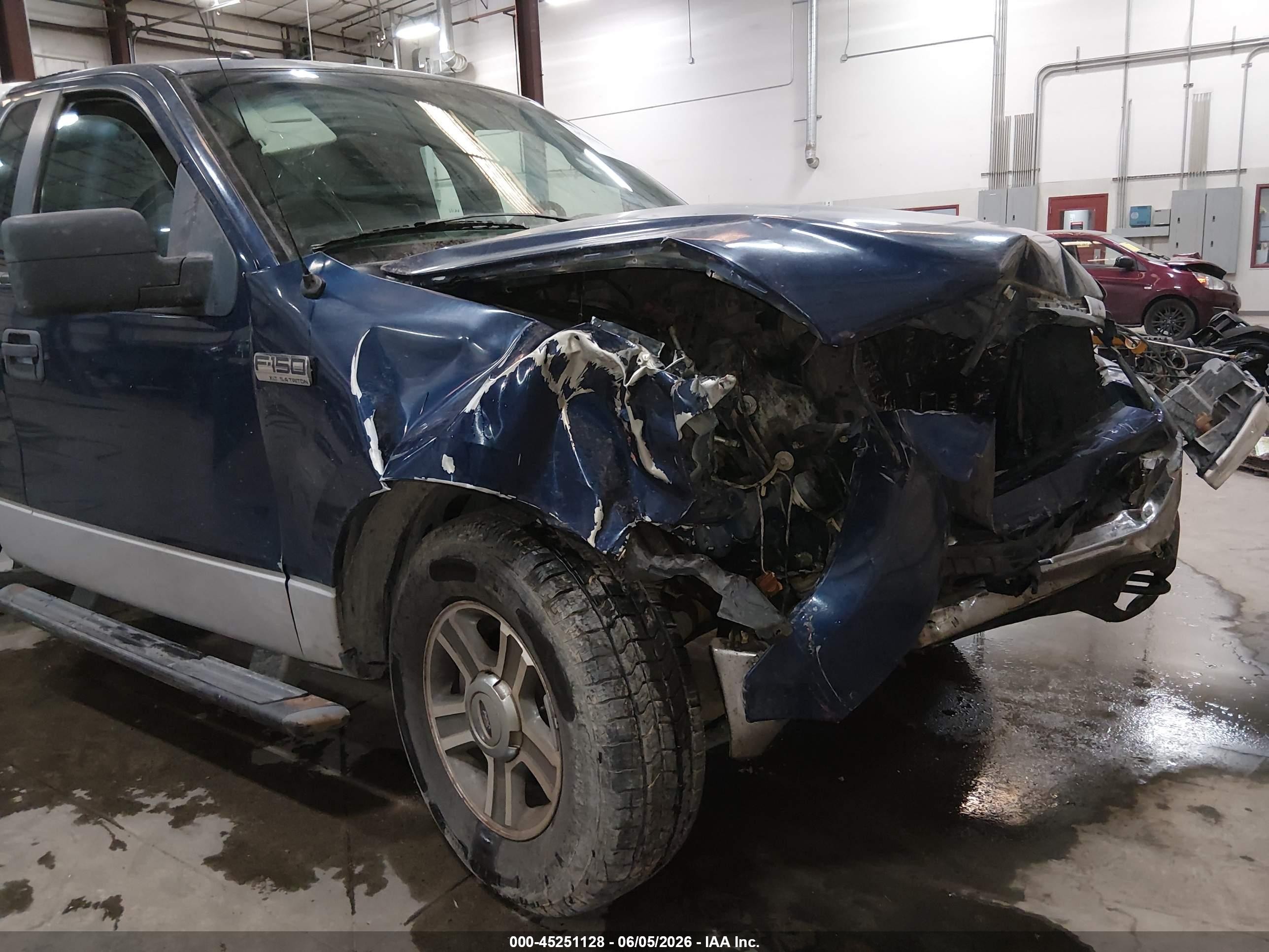 2008 Ford F-150 Fx4/xl/xlt Blue vin: 1FTRF14V68KD96193