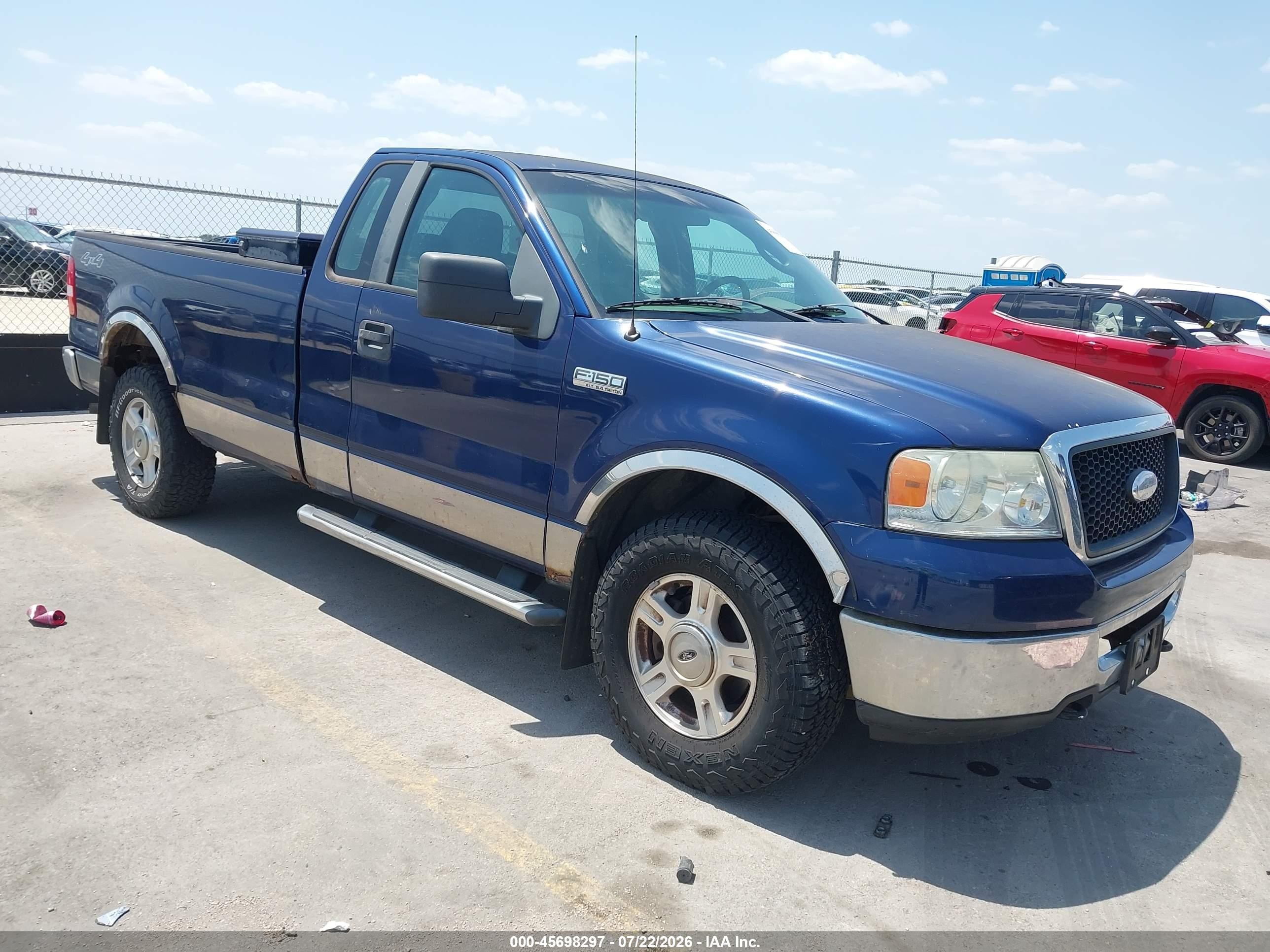 2007 Ford F-150 Fx4/xl/xlt Blue vin: 1FTRF14V77KA55786