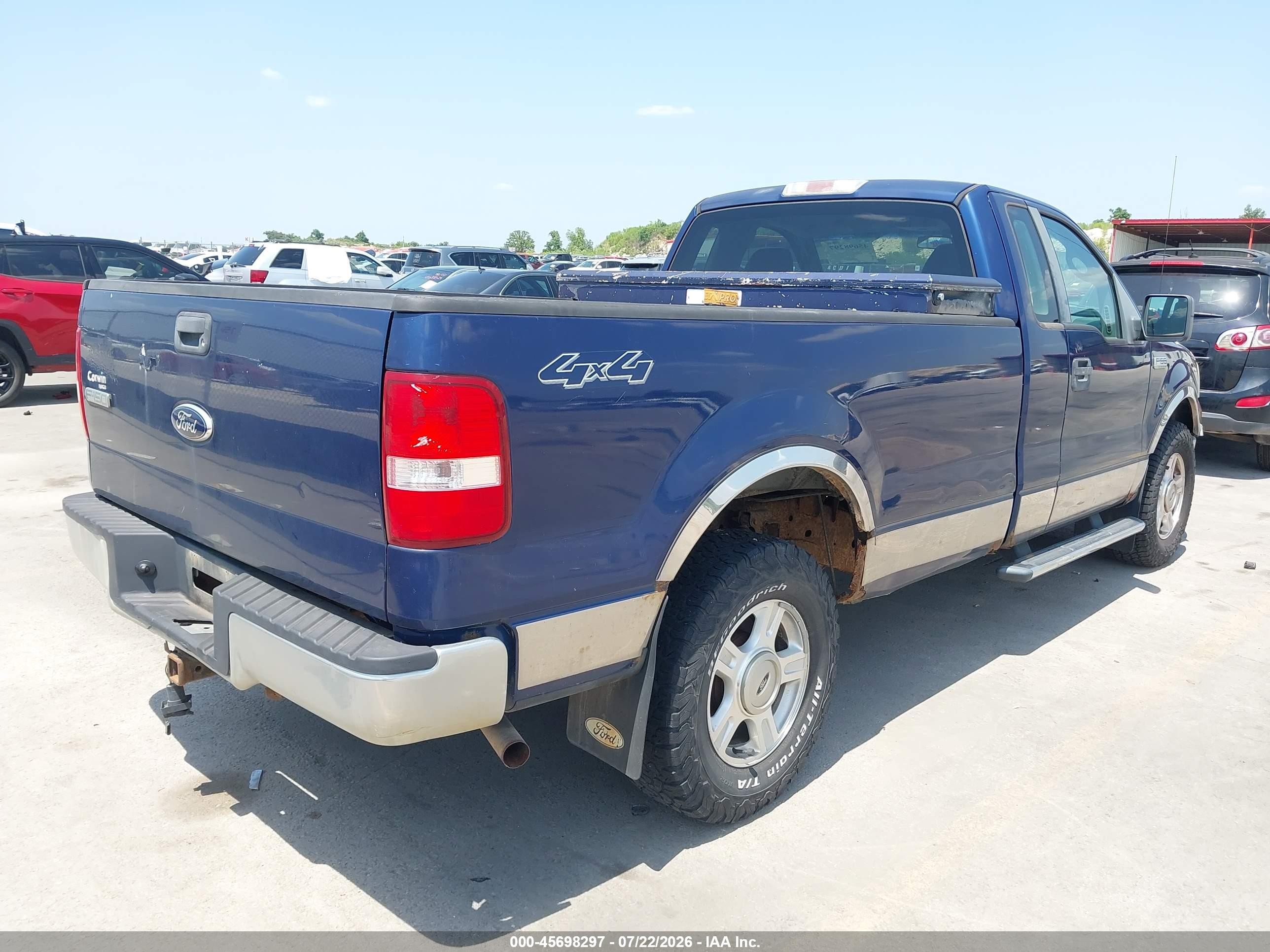 2007 Ford F-150 Fx4/xl/xlt Blue vin: 1FTRF14V77KA55786