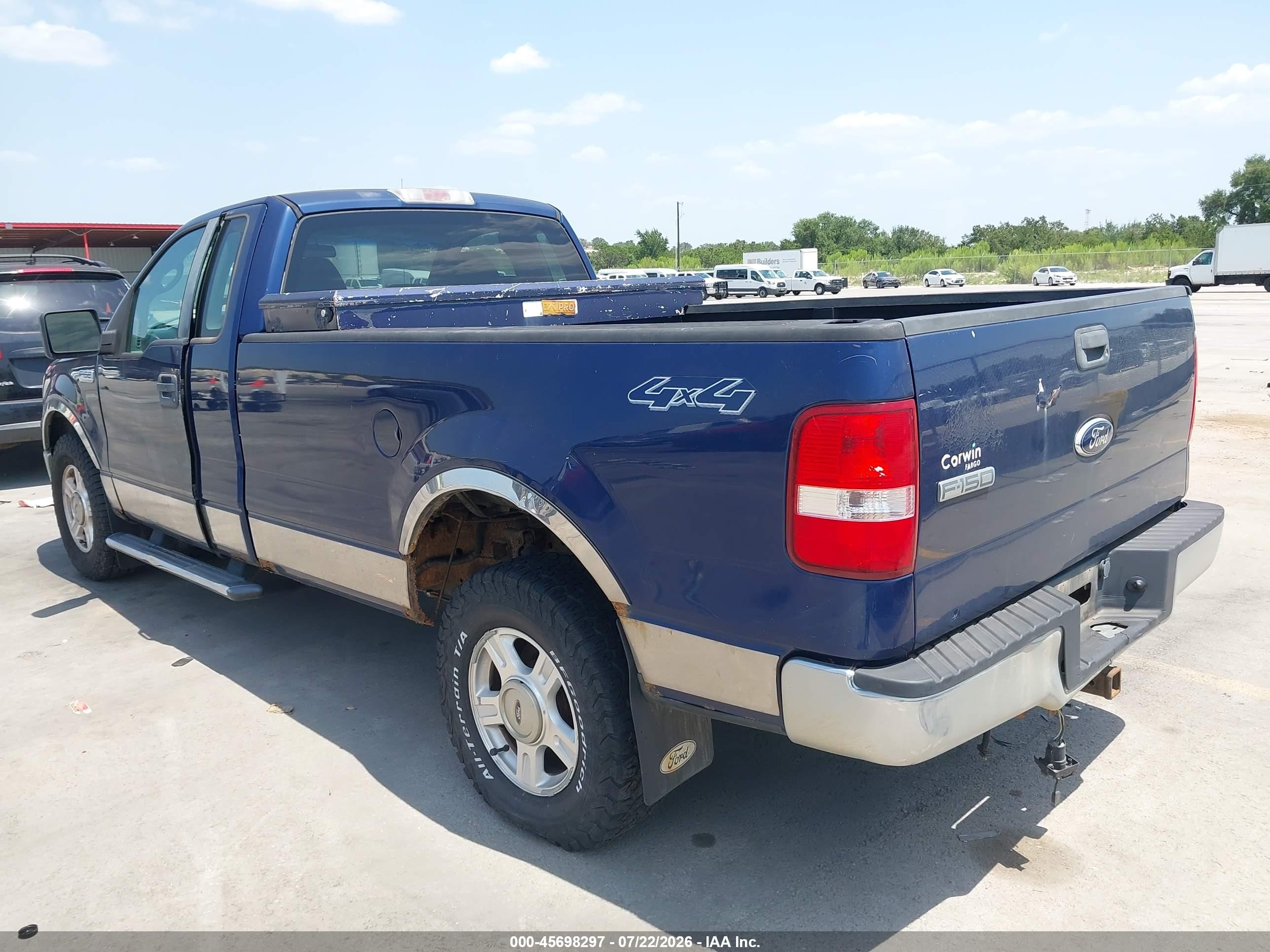 2007 Ford F-150 Fx4/xl/xlt Blue vin: 1FTRF14V77KA55786
