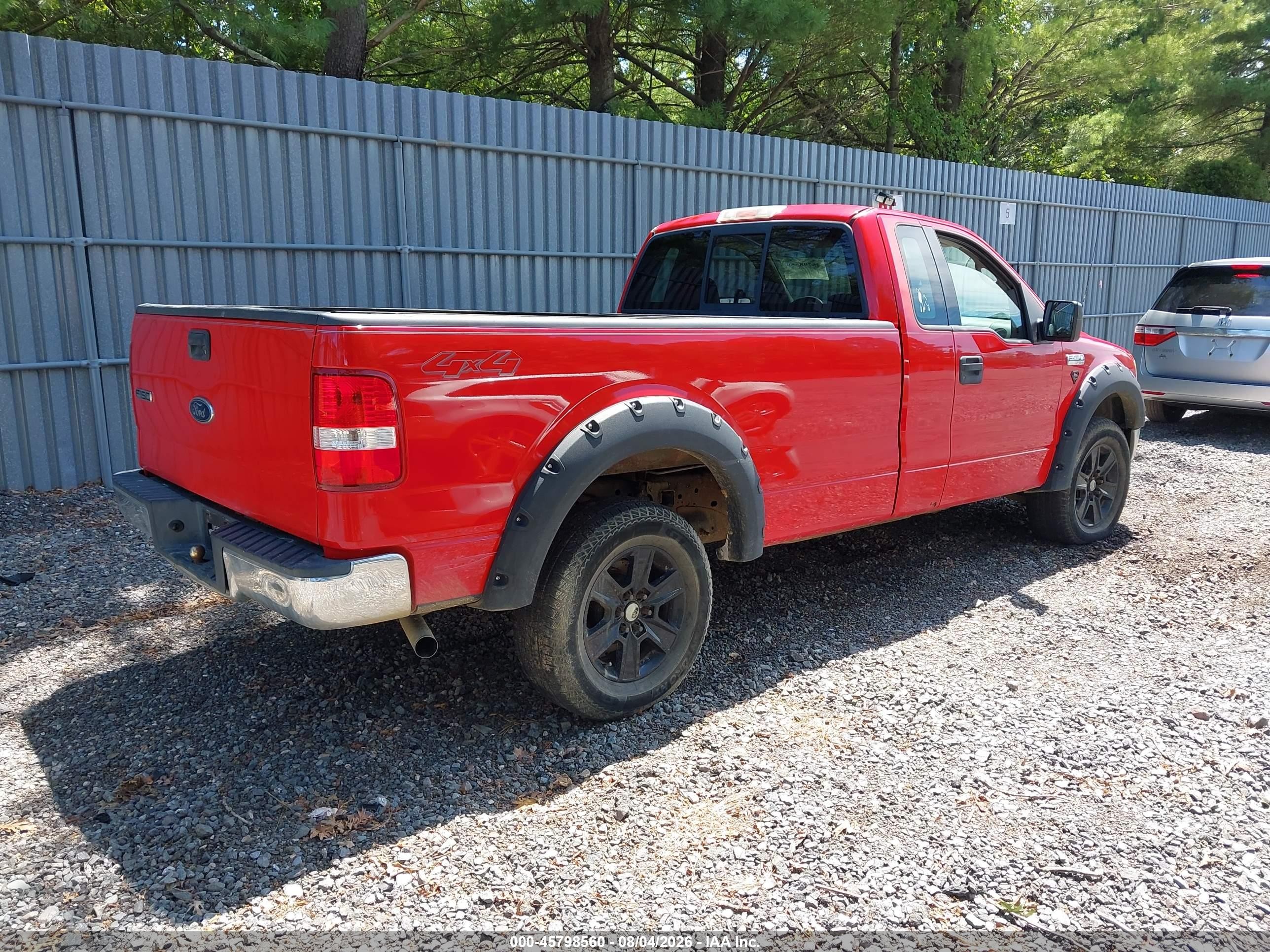 2004 Ford F-150 Stx/xl/xlt Red vin: 1FTRF14W14NA09406