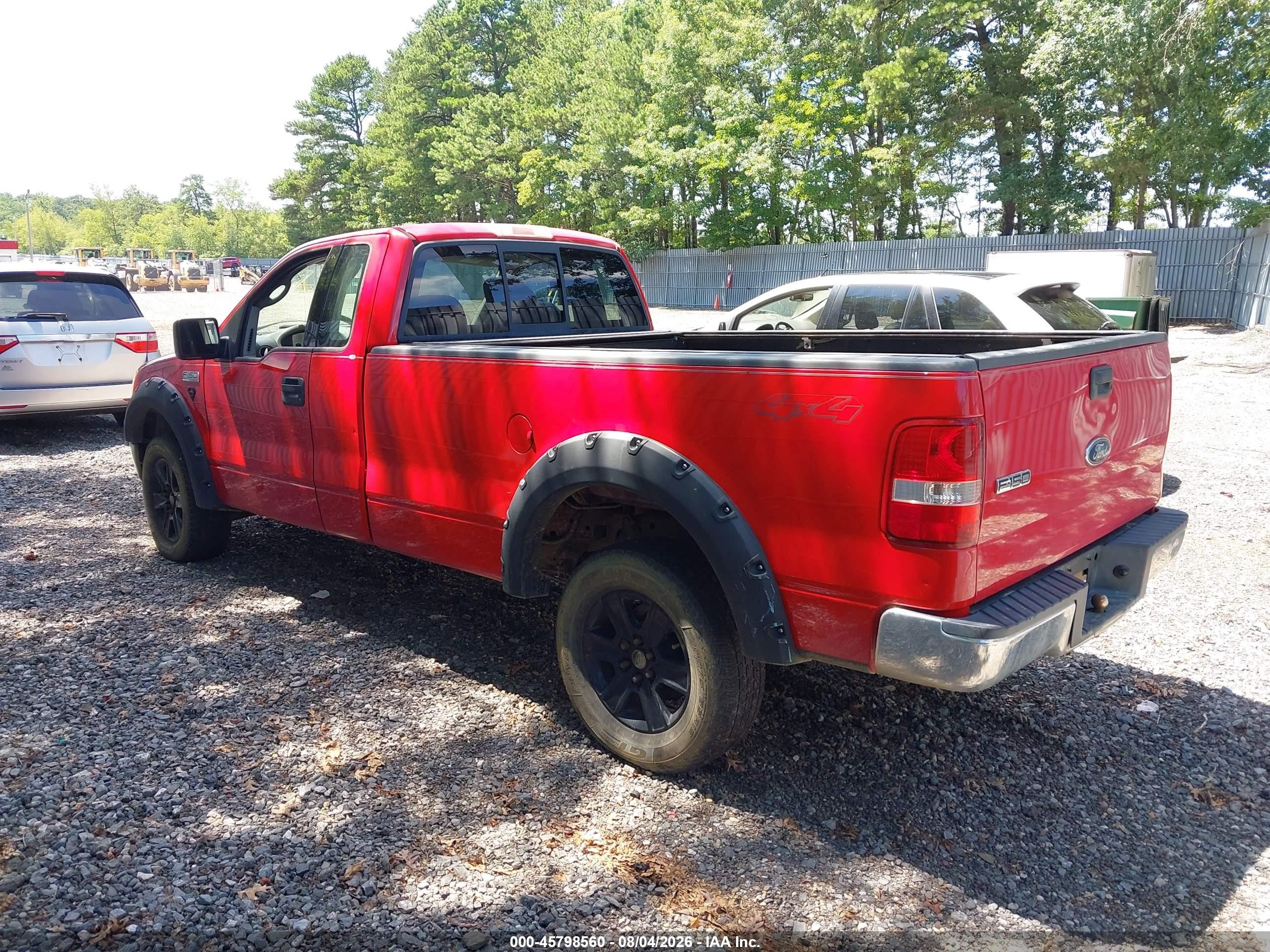 2004 Ford F-150 Stx/xl/xlt Red vin: 1FTRF14W14NA09406