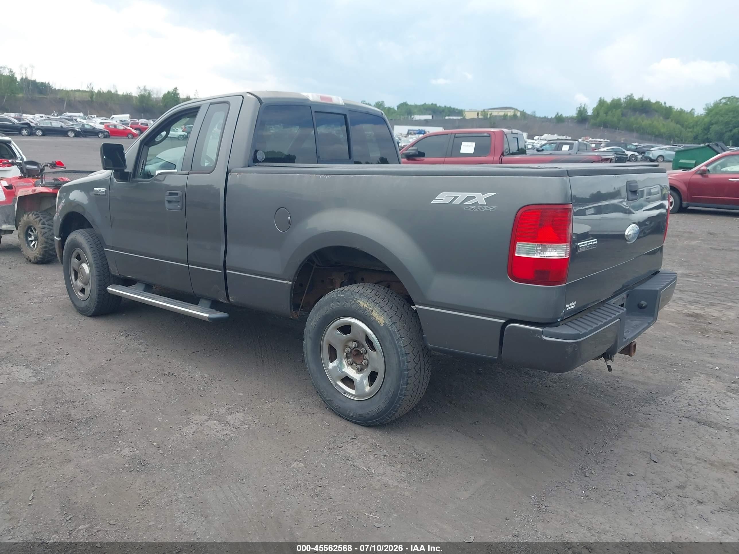 2007 Ford F-150 Stx/xl/xlt Gray vin: 1FTRF14W17NA39929