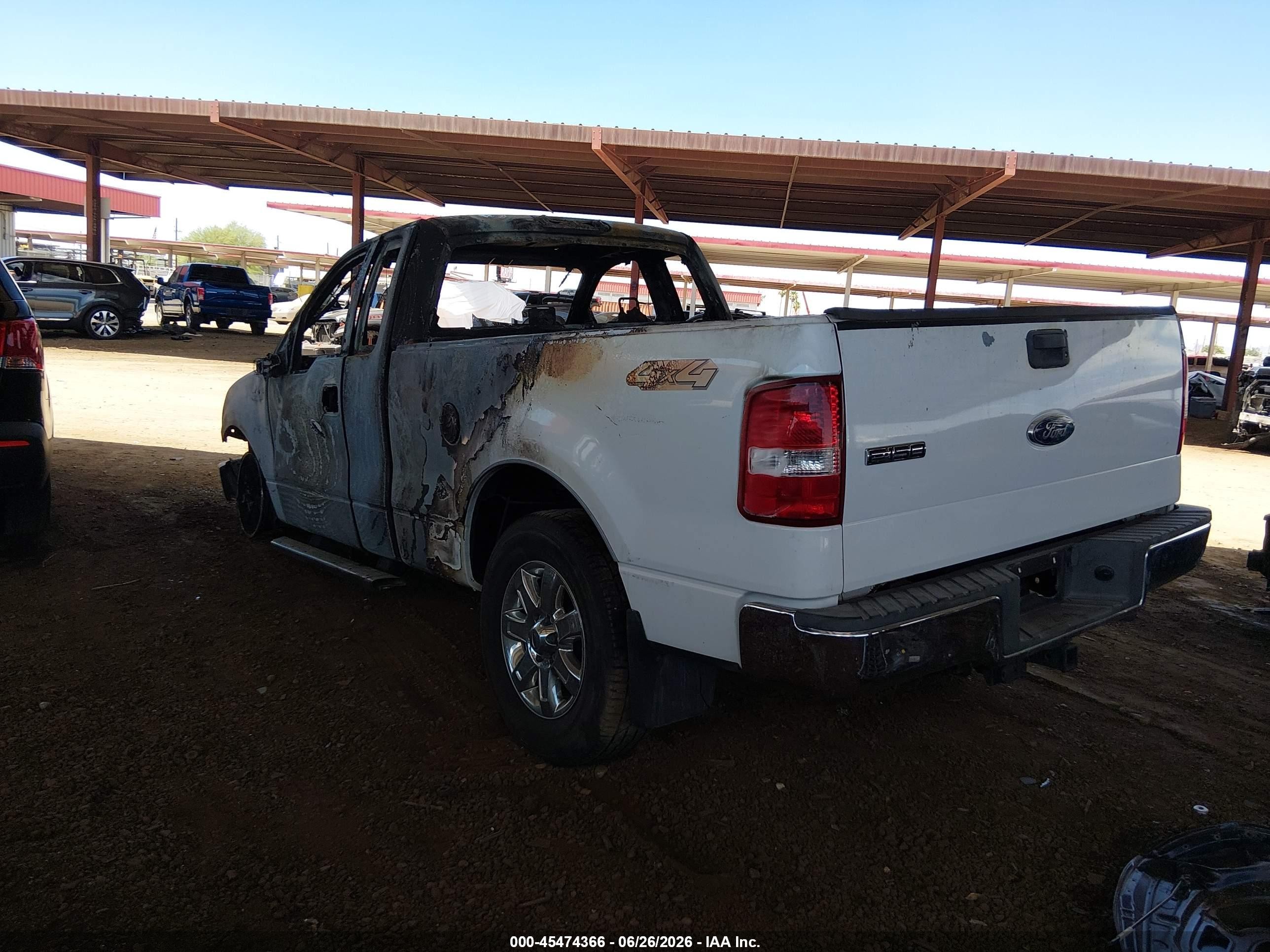 2008 Ford F-150 Stx/xl/xlt White vin: 1FTRF14W48KD24207