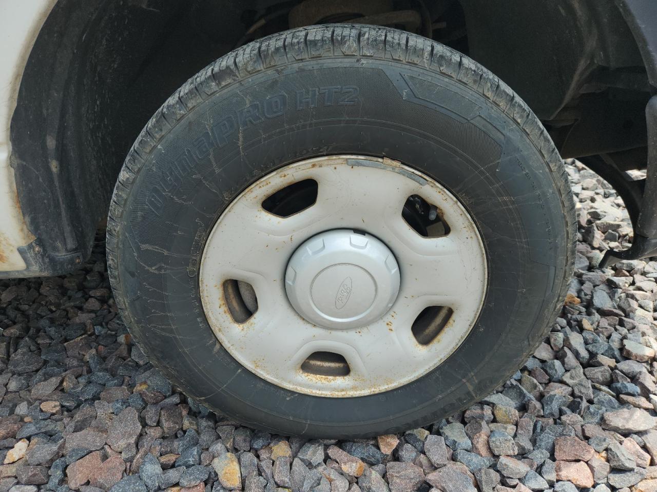 2008 Ford F150 White vin: 1FTRF14W48KE33735 Damage: Right Front Wheel, Rust, Repair Required