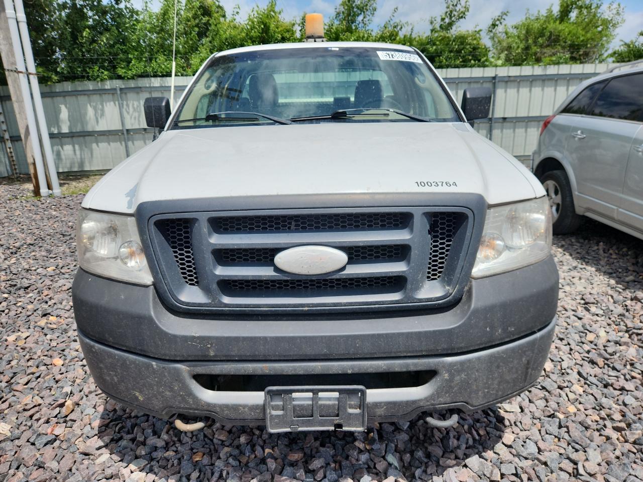 2008 Ford F150 White vin: 1FTRF14W48KE33735 Damage: Left Head Lamp, Faded, Repair Required