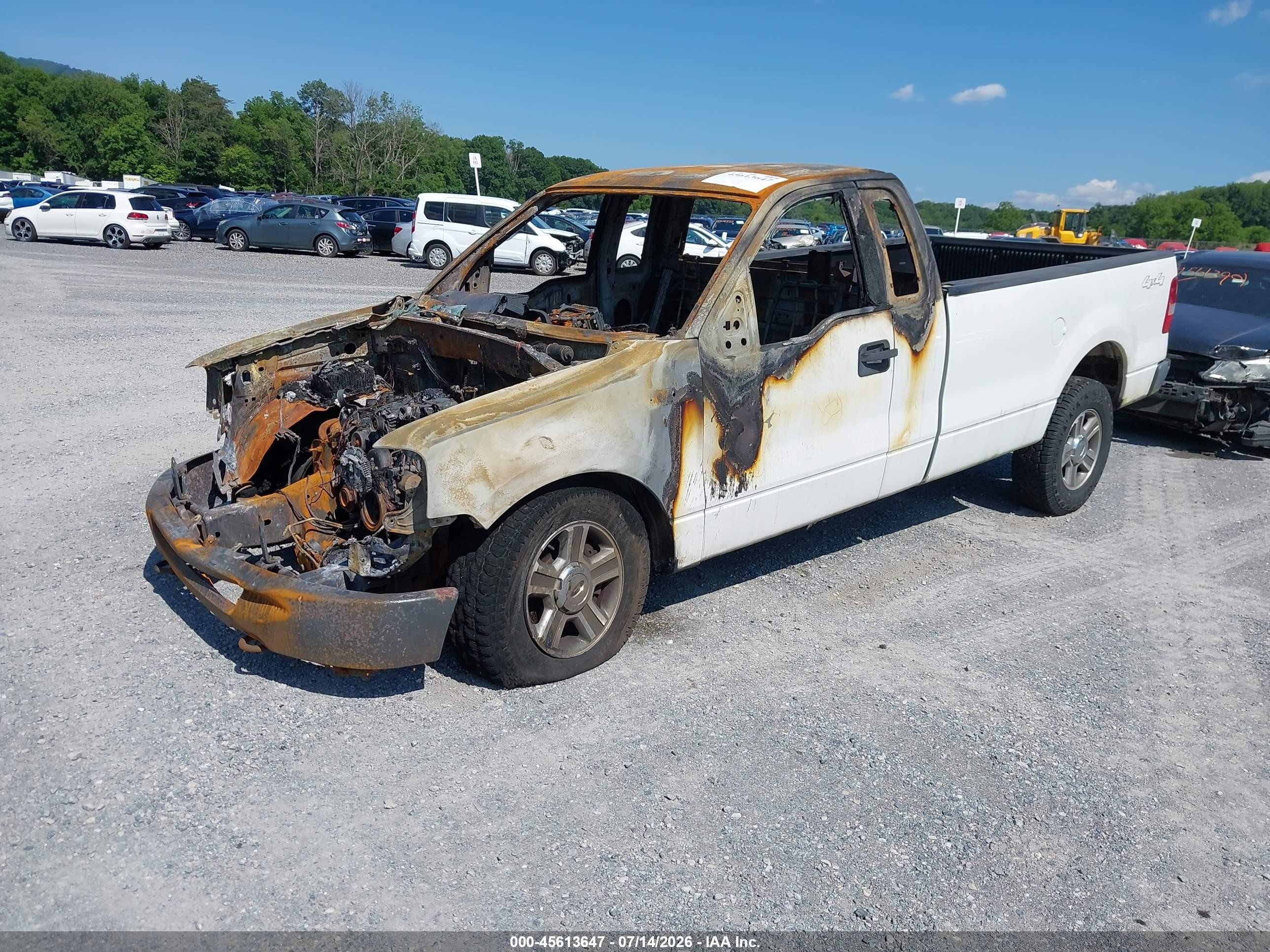 2007 Ford F-150 Stx/xl/xlt White vin: 1FTRF14W57KD10492