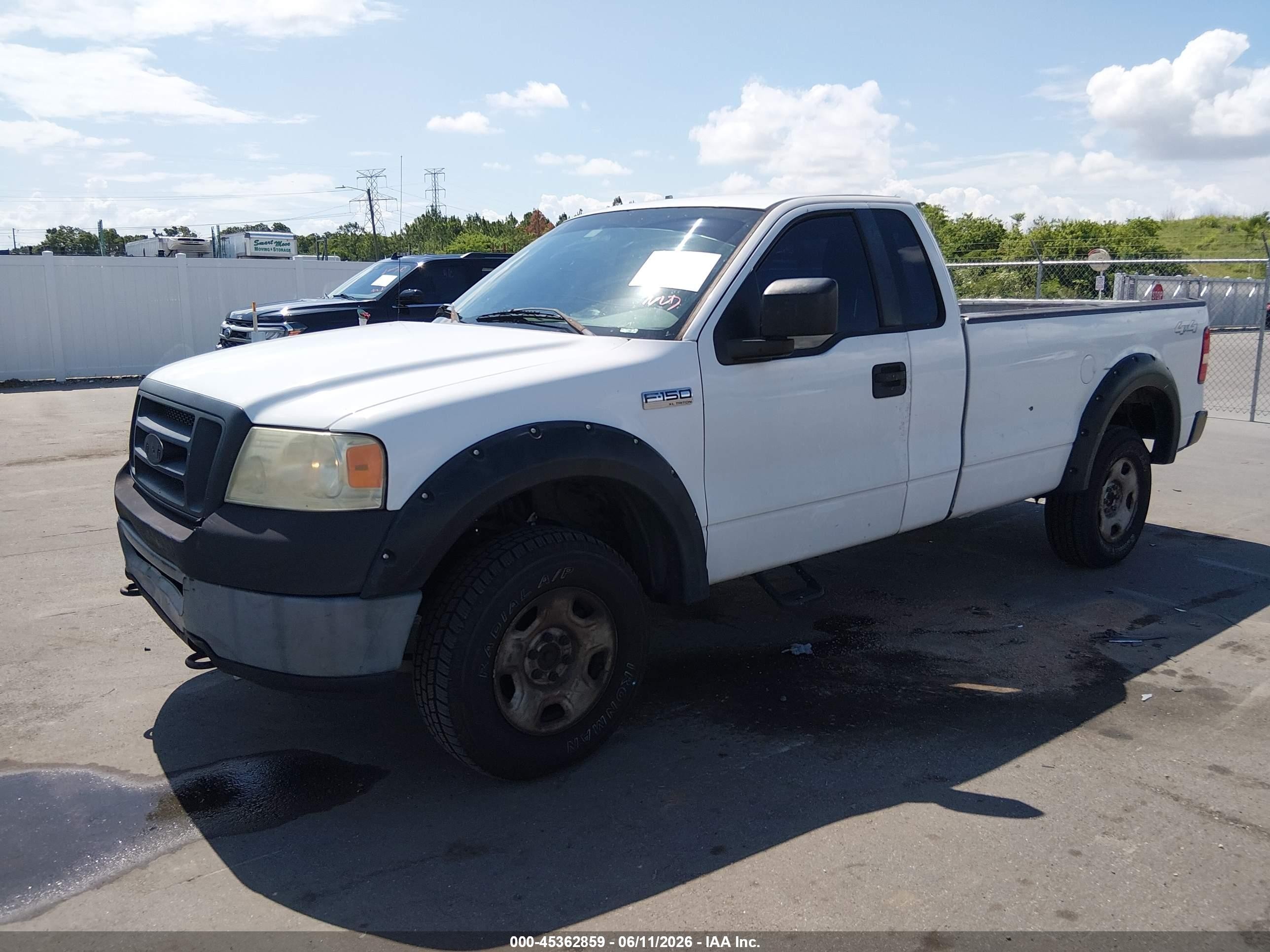 2007 Ford F-150 Stx/xl/xlt White vin: 1FTRF14W67KB40465