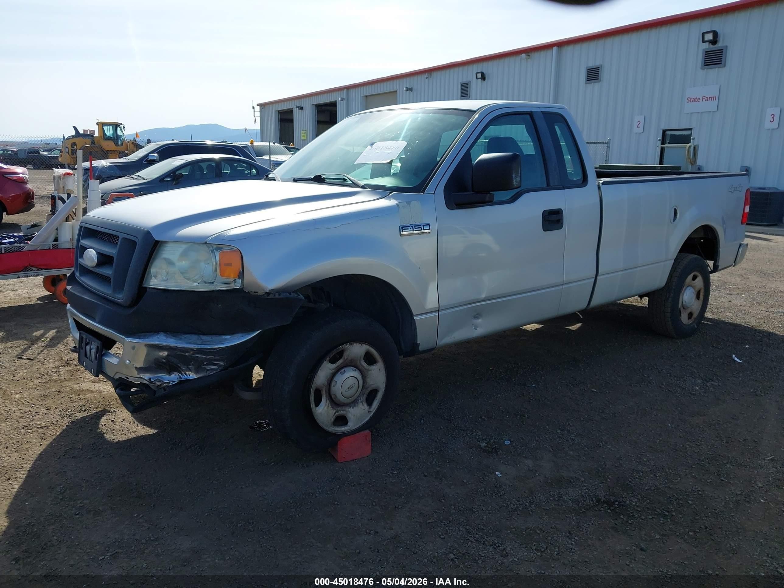 2007 Ford F-150 Stx/xl/xlt Silver vin: 1FTRF14W67NA25833