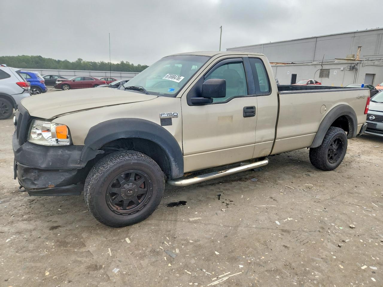 2007 Ford F150 Beige vin: 1FTRF14W87NA83748