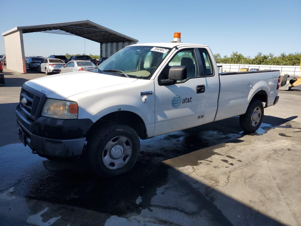 2008 Ford F150 White vin: 1FTRF14W88KE32894 Damage: Left Front Tire, Worn, Replacement Required