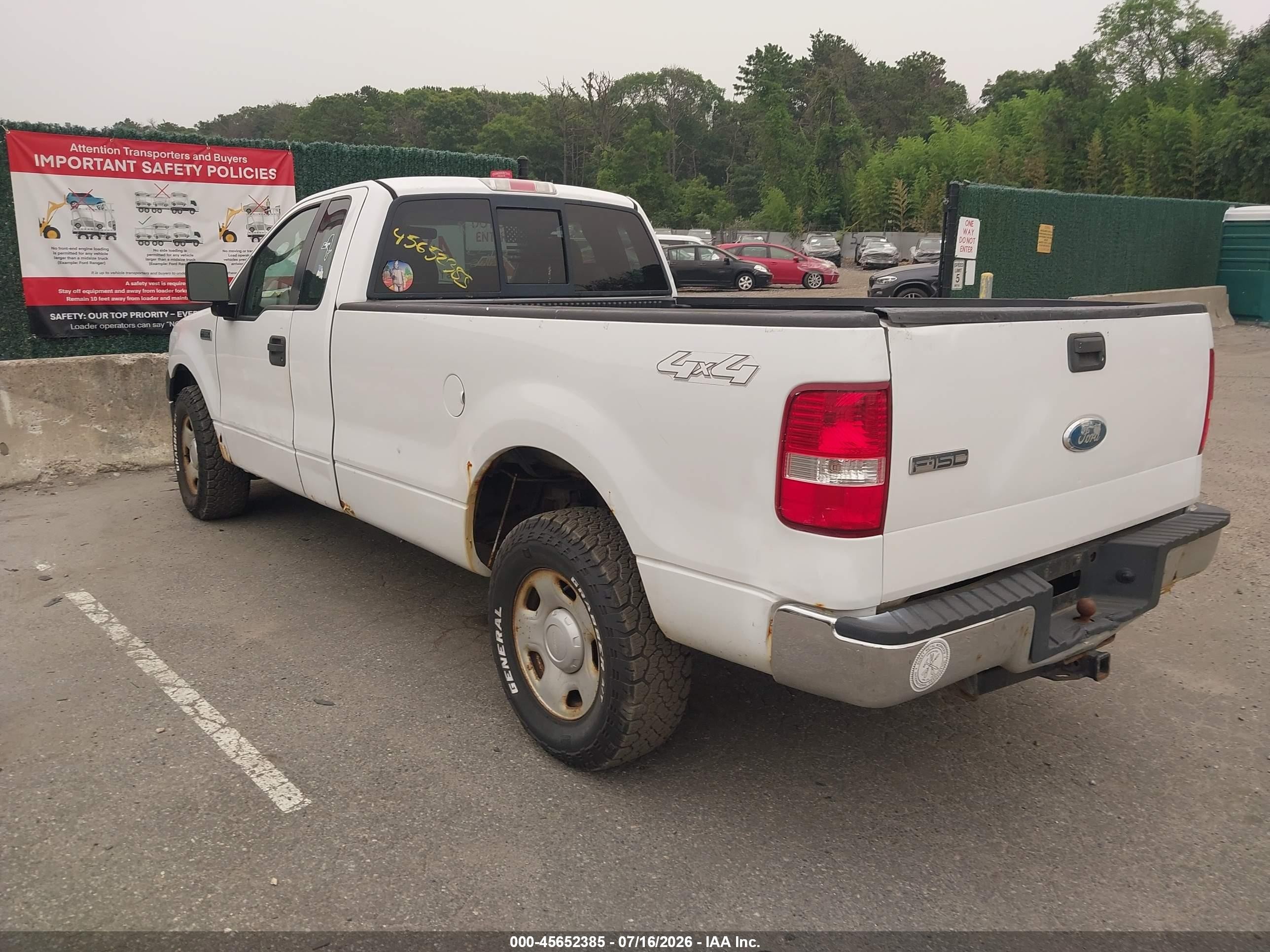 2006 Ford F-150 Stx/xl/xlt White vin: 1FTRF14W96NB20272