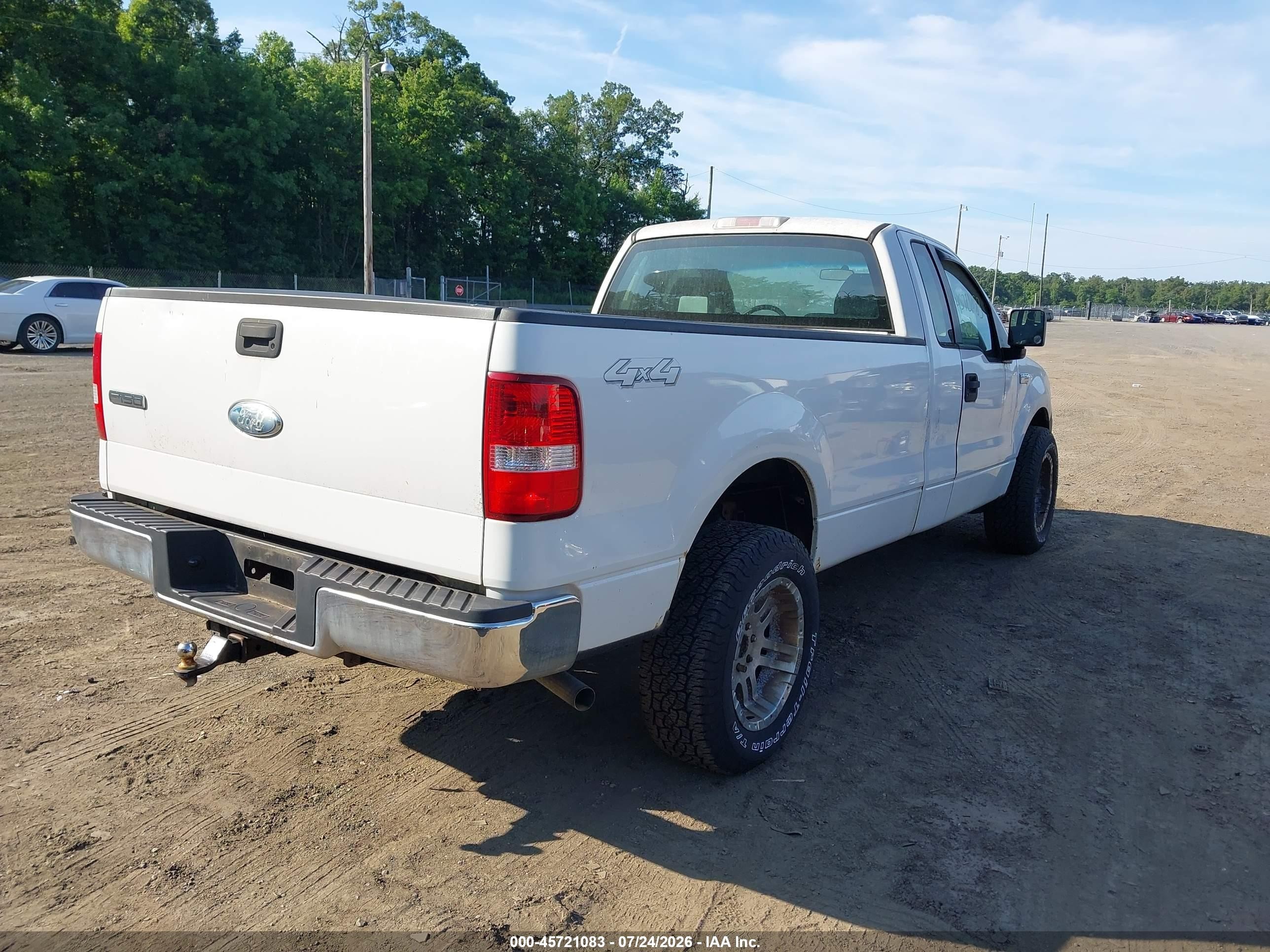 2007 Ford F-150 Stx/xl/xlt White vin: 1FTRF14W97NA38530