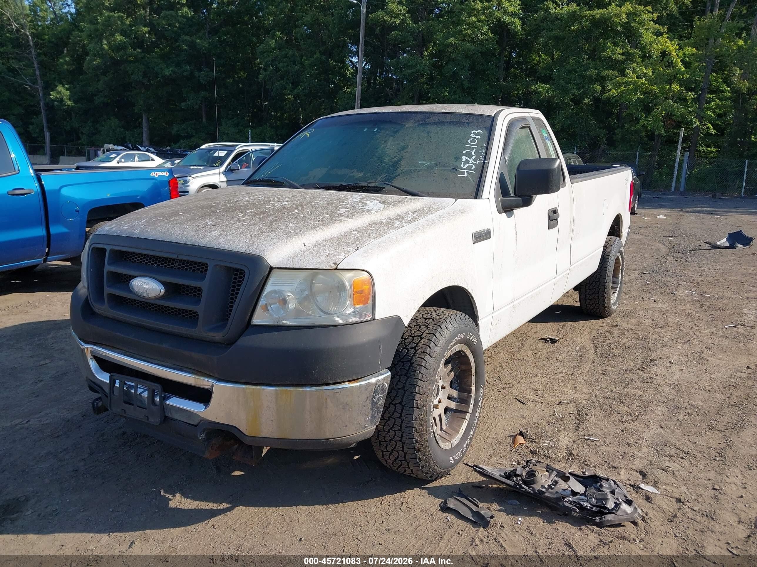 2007 Ford F-150 Stx/xl/xlt White vin: 1FTRF14W97NA38530