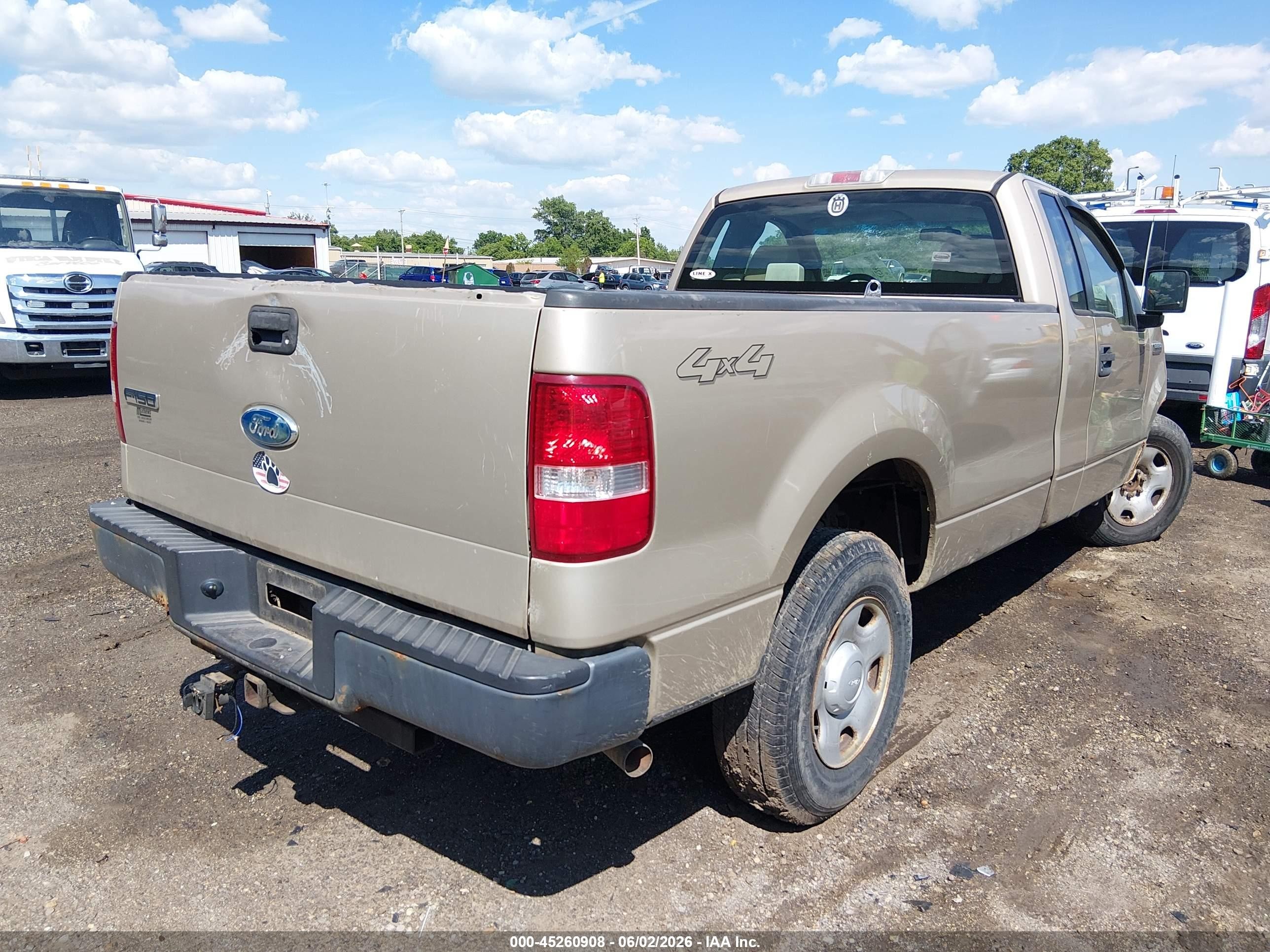 2008 Ford F-150 Stx/xl/xlt Champagne vin: 1FTRF14W98KD17141