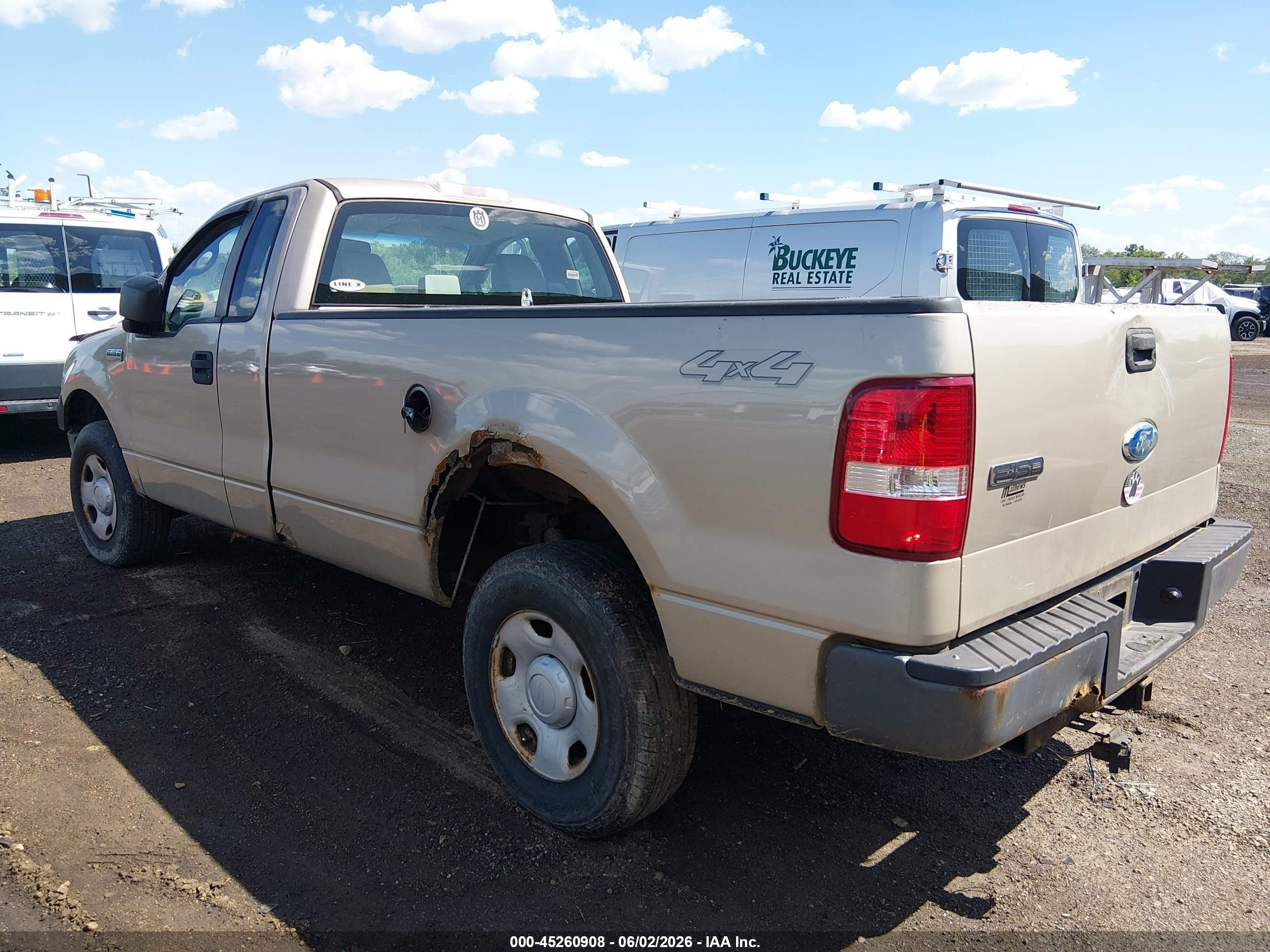 2008 Ford F-150 Stx/xl/xlt Champagne vin: 1FTRF14W98KD17141