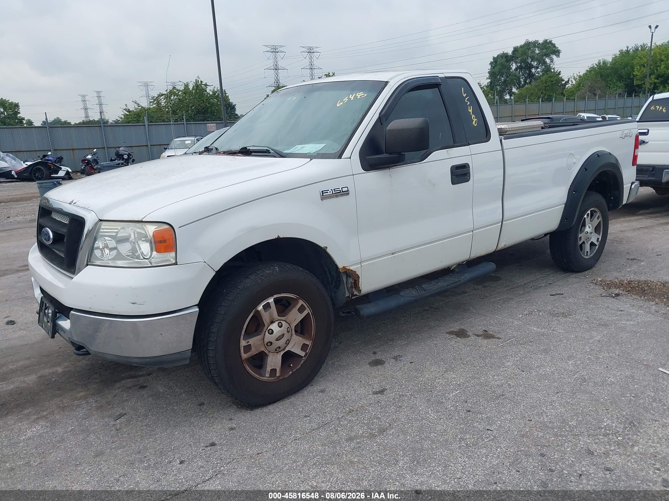 2004 Ford F-150 Stx/xl/xlt White vin: 1FTRF14WX4NA13406