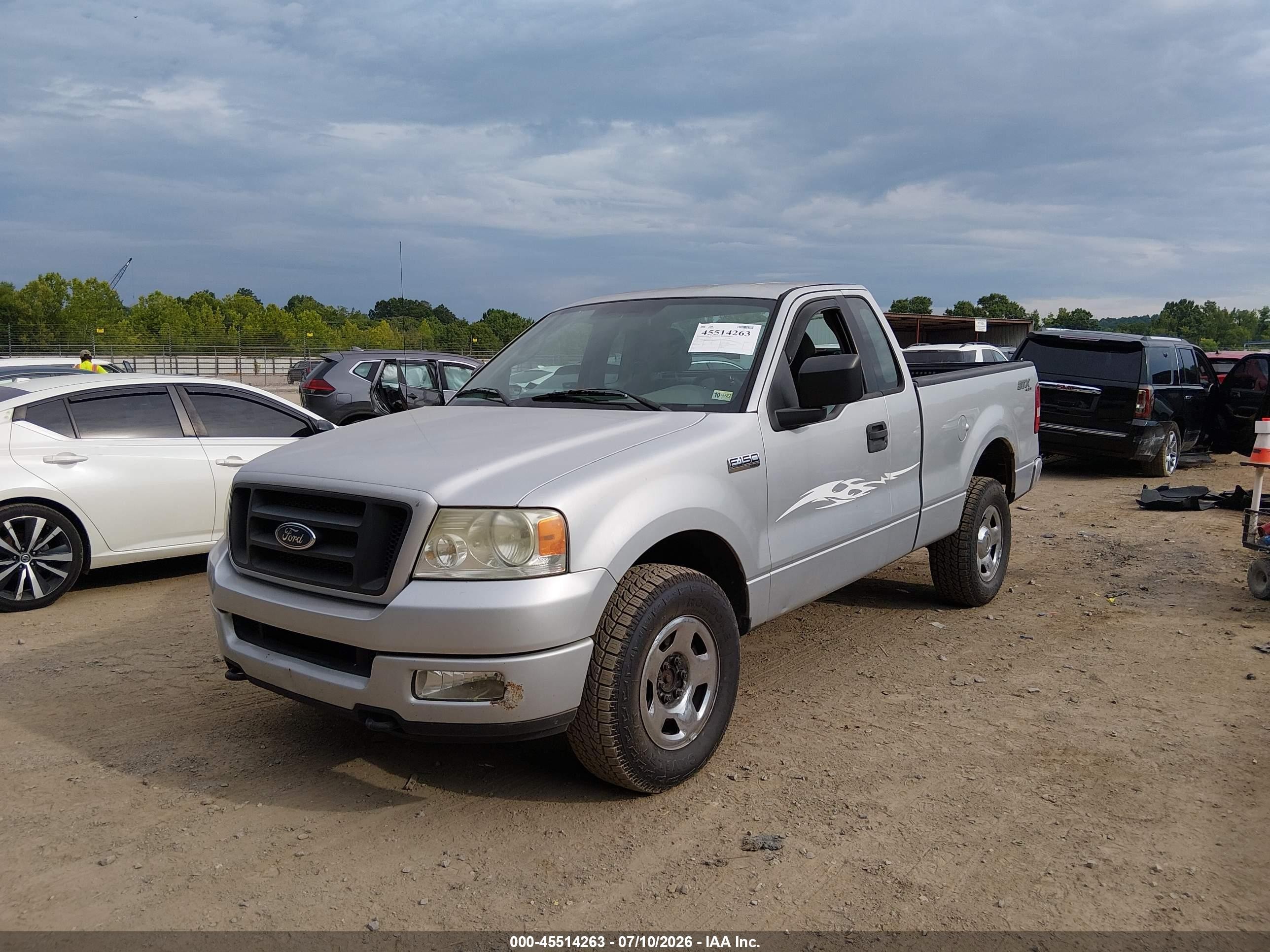 2005 Ford F-150 Stx/xl/xlt Silver vin: 1FTRF14WX5KC57382
