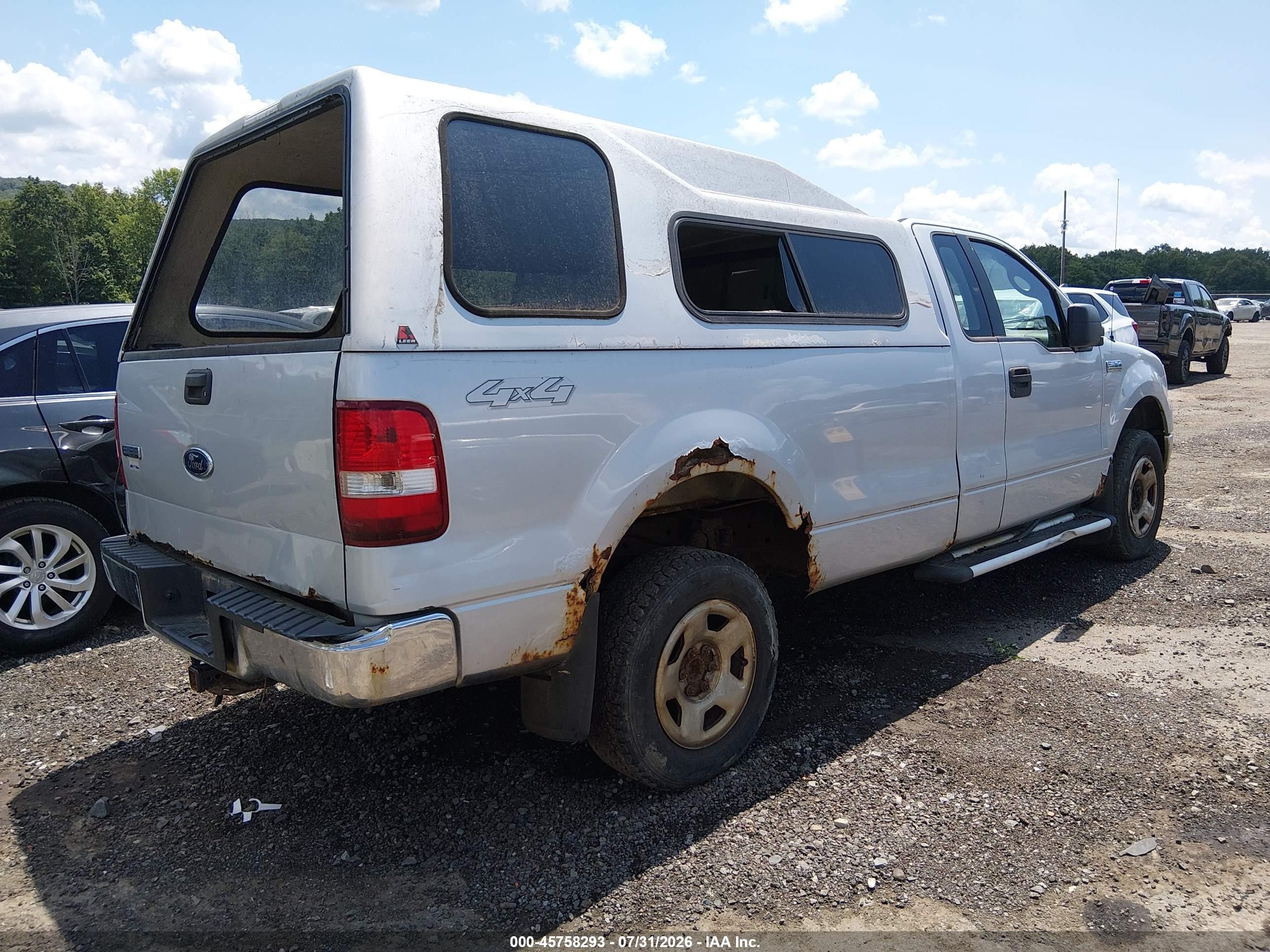 2005 Ford F-150 Stx/xl/xlt Silver vin: 1FTRF14WX5NB04998