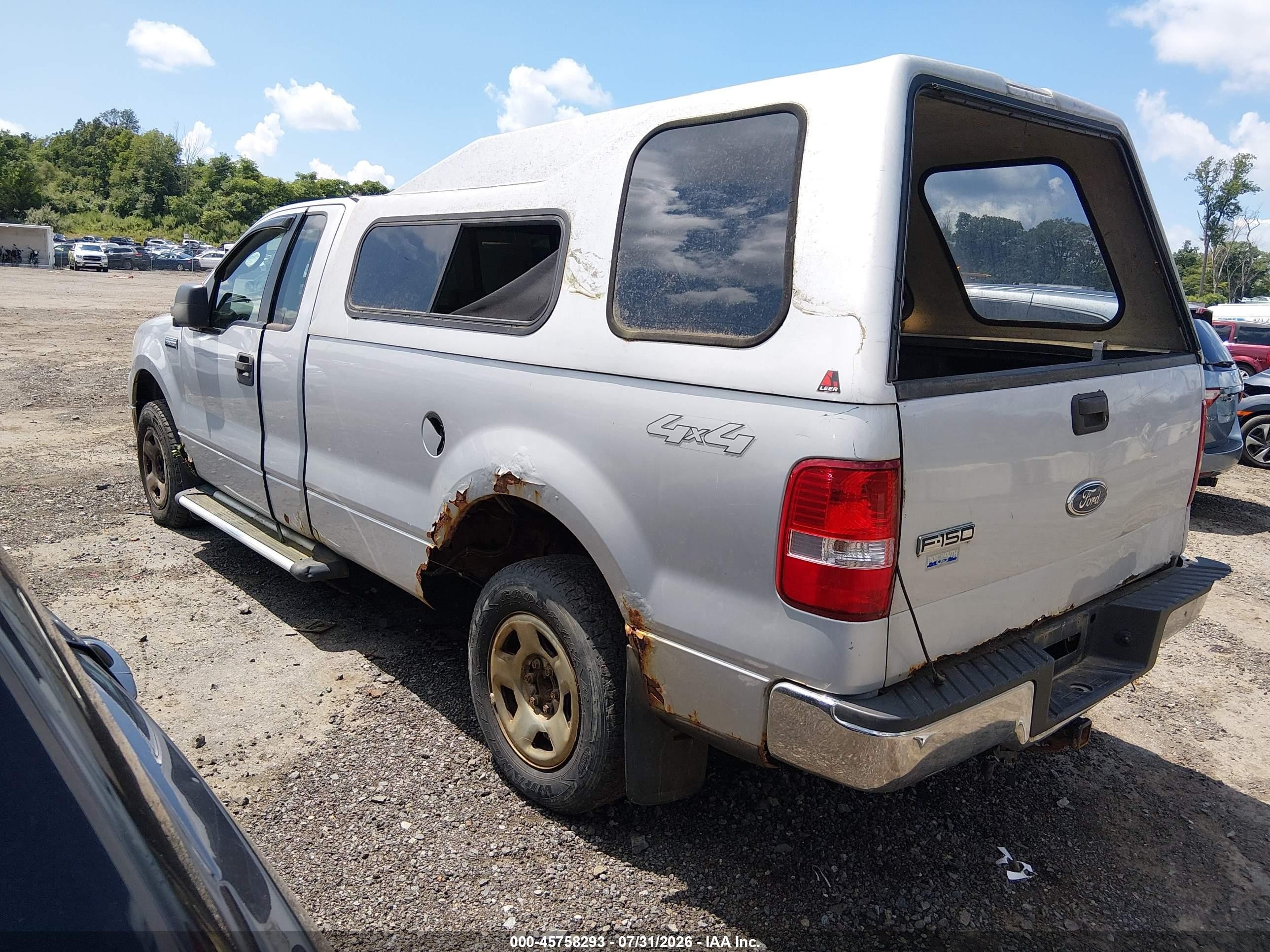 2005 Ford F-150 Stx/xl/xlt Silver vin: 1FTRF14WX5NB04998