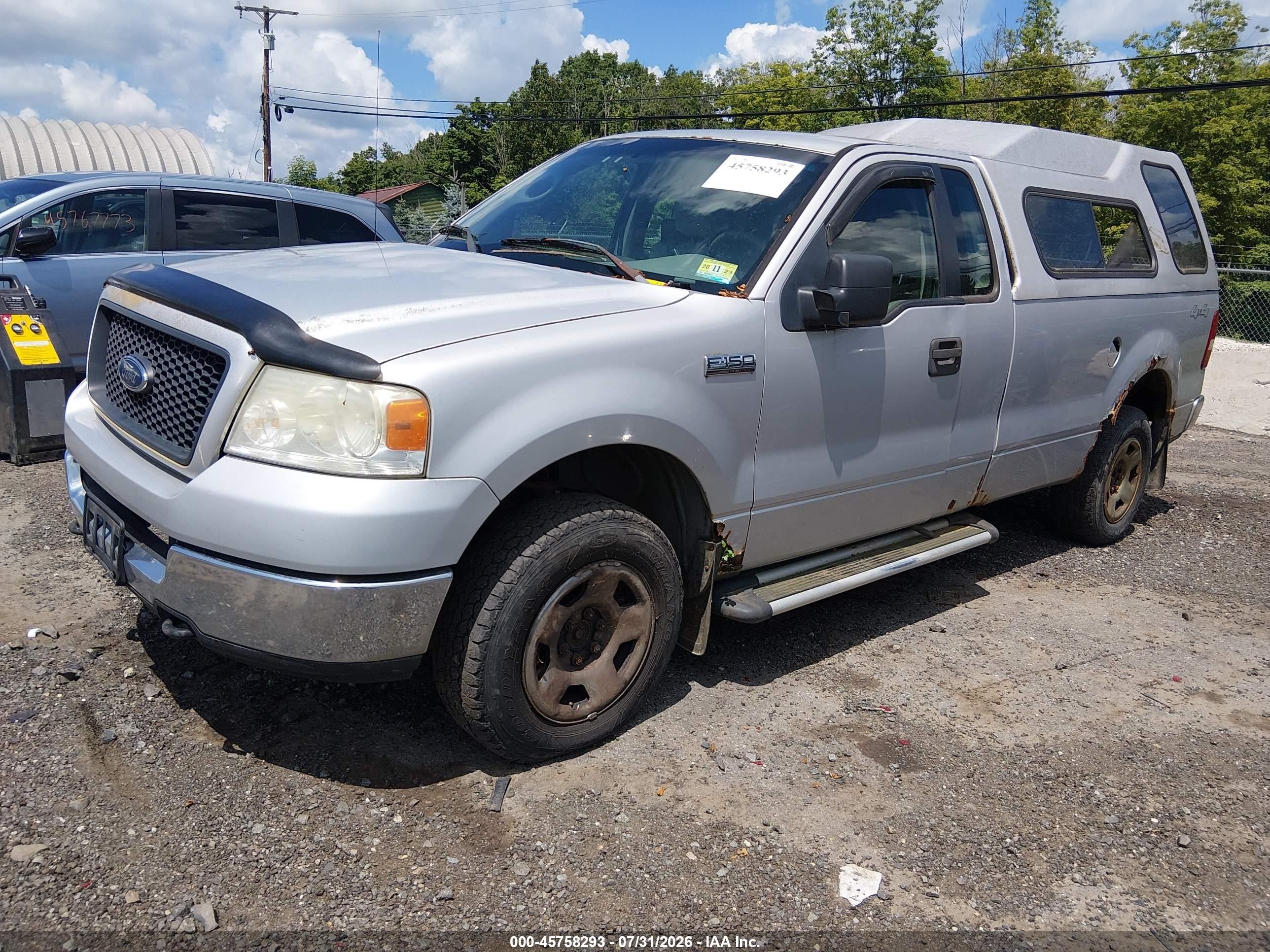 2005 Ford F-150 Stx/xl/xlt Silver vin: 1FTRF14WX5NB04998