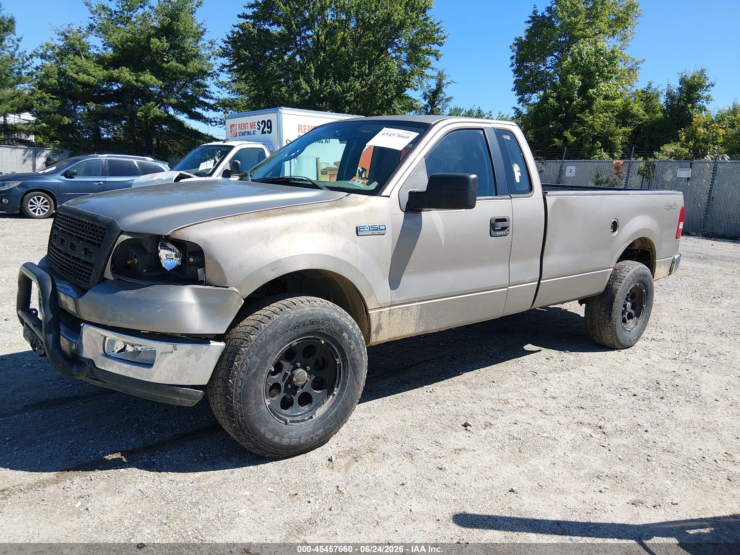 2005 Ford F-150 Stx/xl/xlt Tan vin: 1FTRF14WX5NC02767