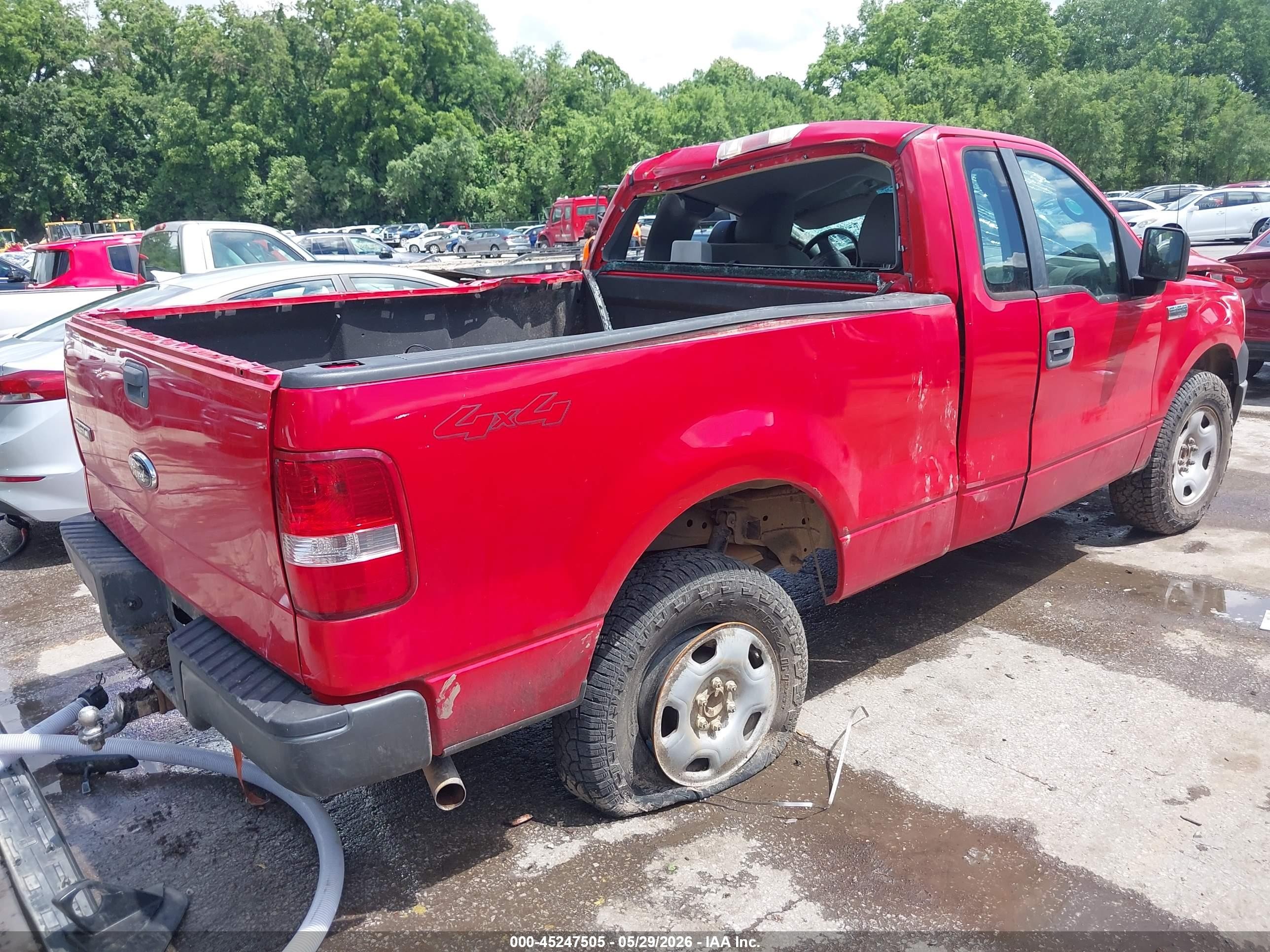 2008 Ford F-150 Stx/xl/xlt Red vin: 1FTRF14WX8KC88426