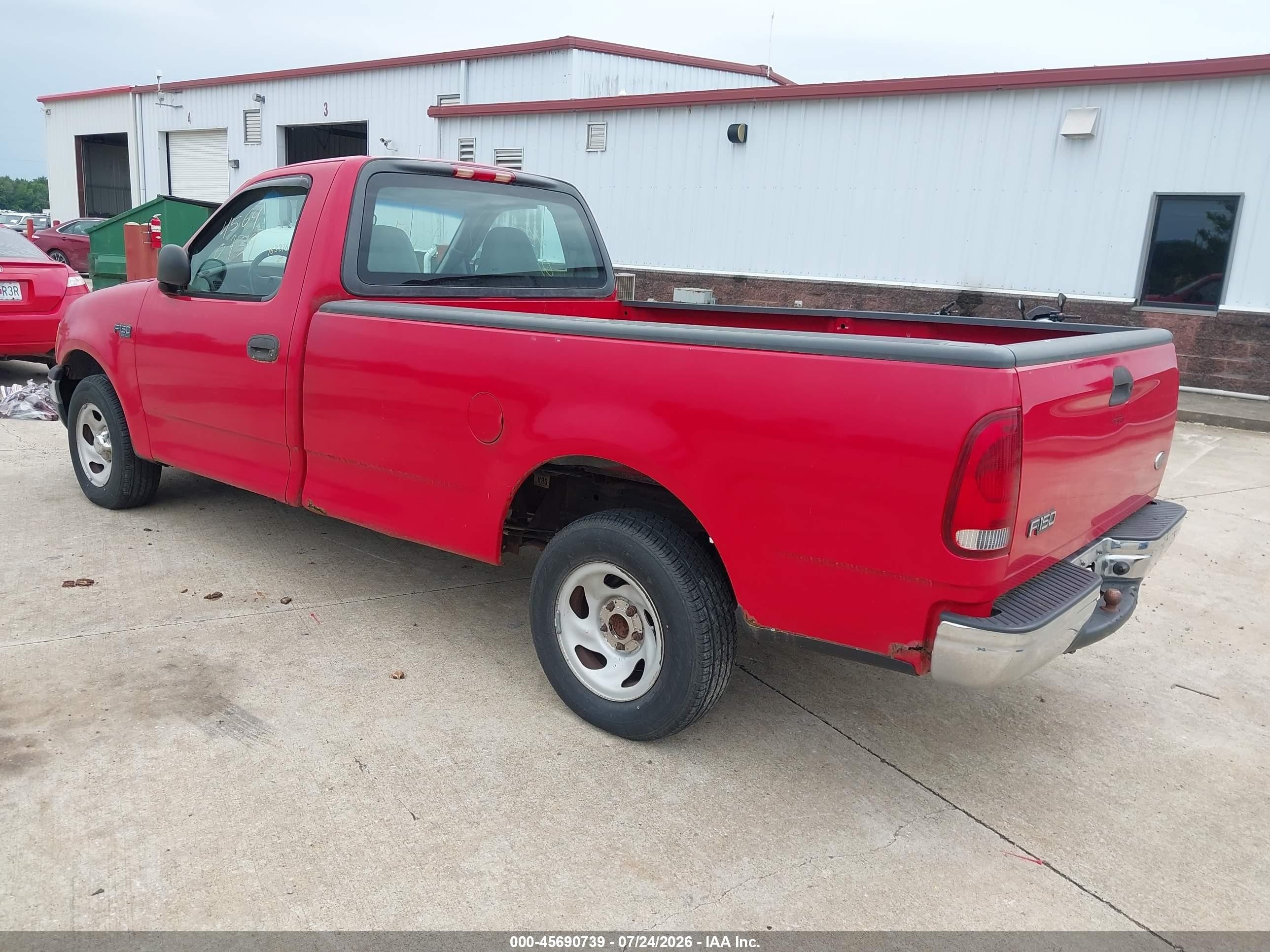2002 Ford F-150 Xl/xlt Red vin: 1FTRF17202KB67646