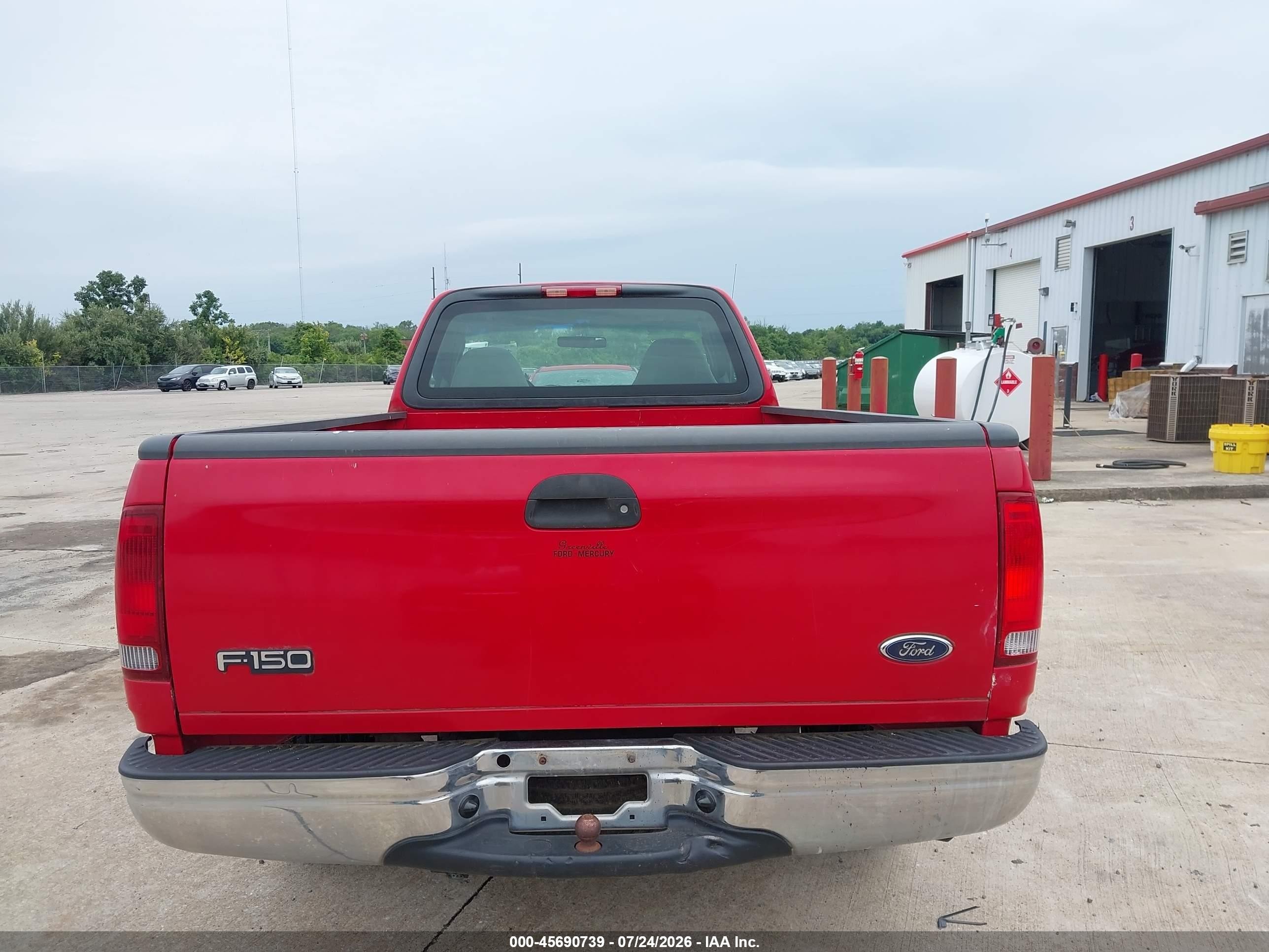 2002 Ford F-150 Xl/xlt Red vin: 1FTRF17202KB67646