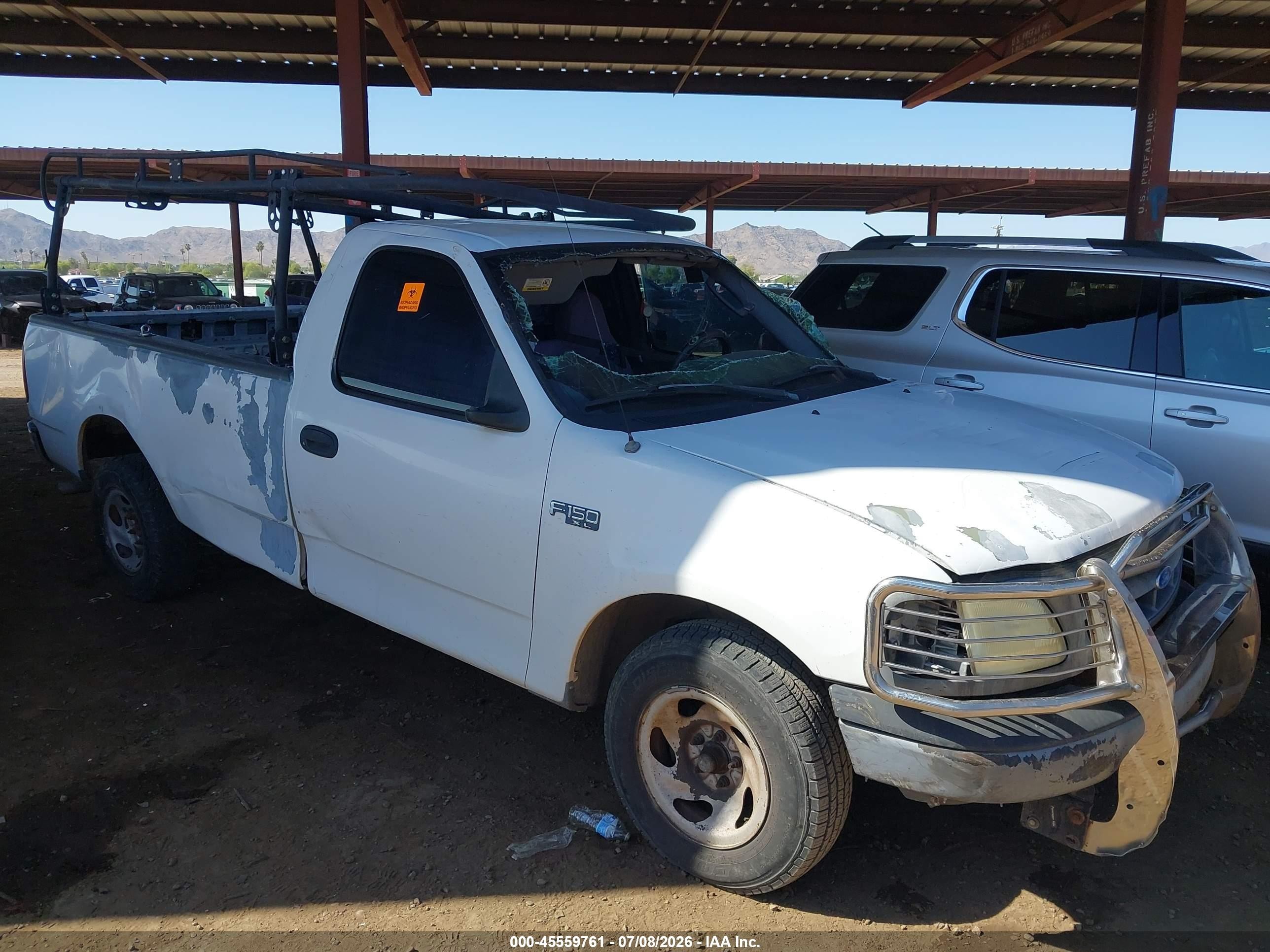 2002 Ford F-150 Xl/xlt White vin: 1FTRF17222KD14744