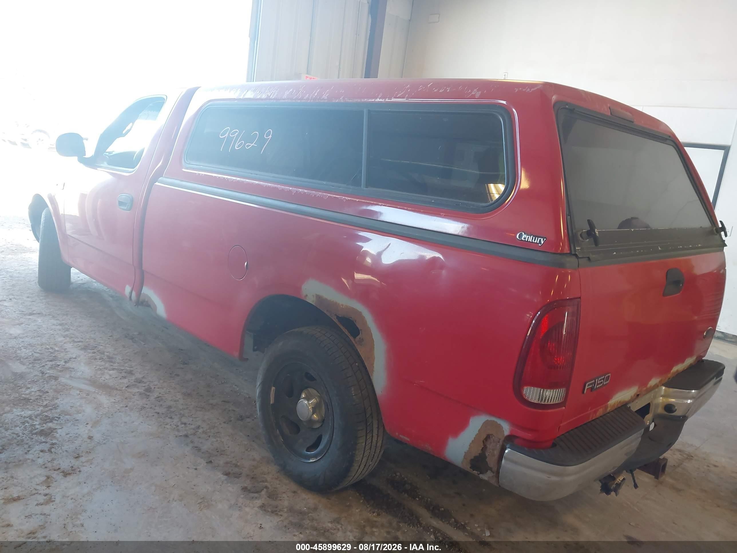 2002 Ford F-150 Xl/xlt Red vin: 1FTRF17232KA30572