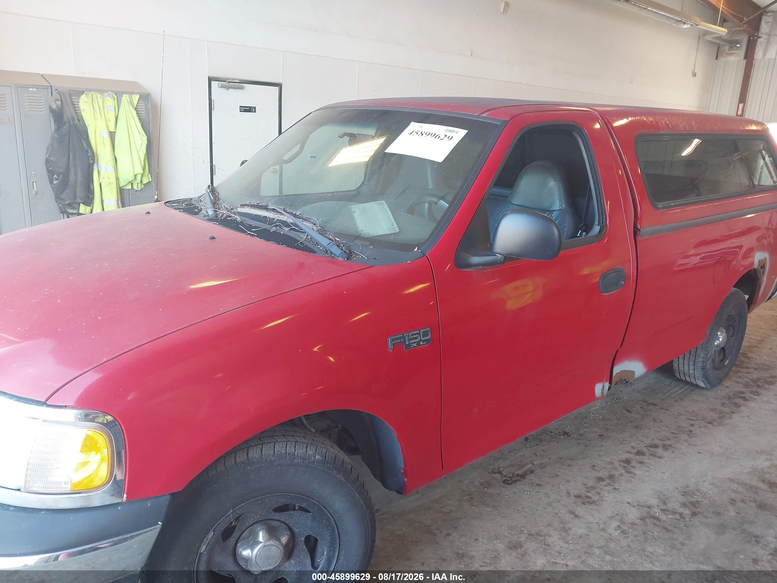 2002 Ford F-150 Xl/xlt Red vin: 1FTRF17232KA30572