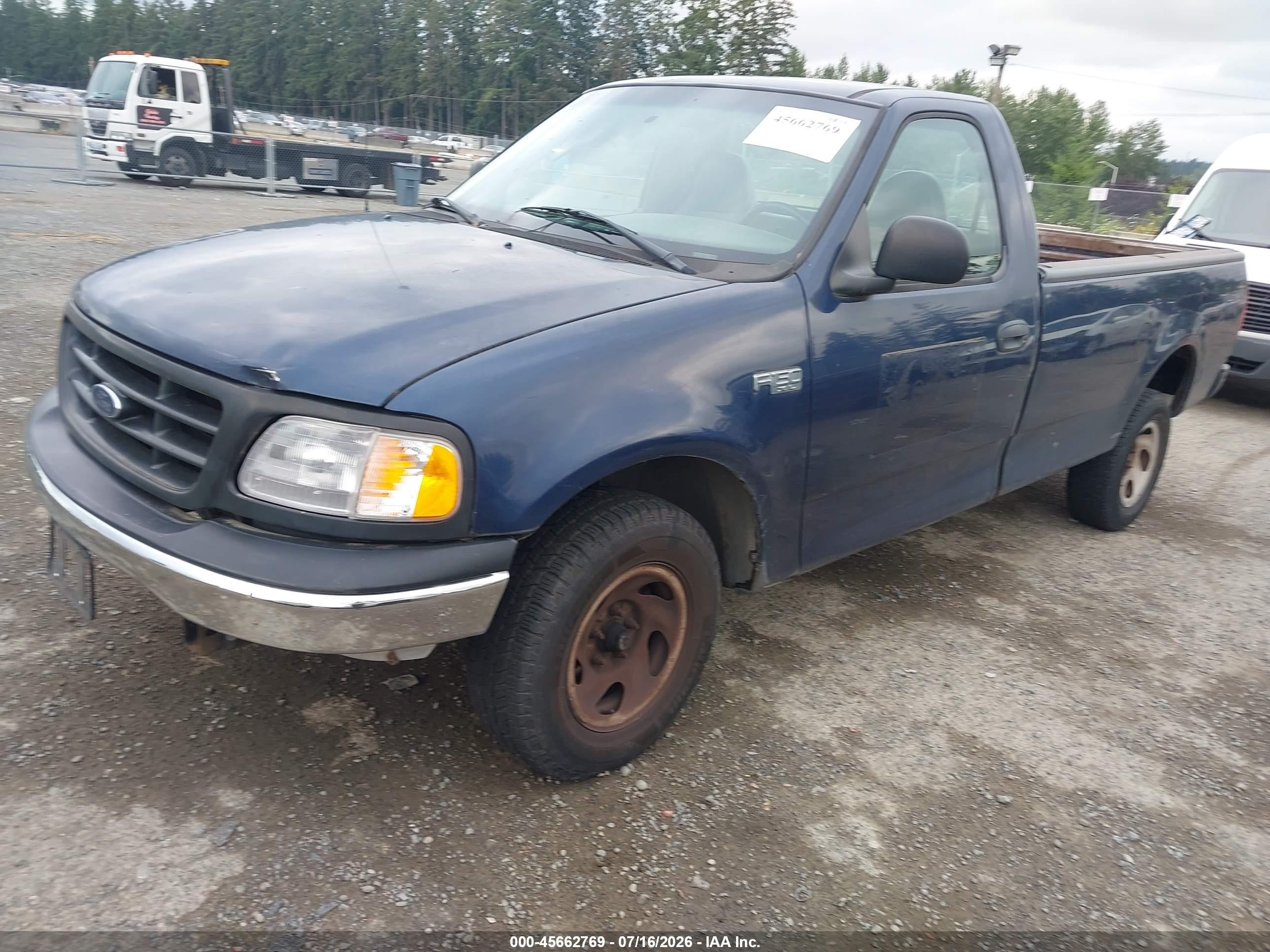 2002 Ford F-150 Xl/xlt Blue vin: 1FTRF17232KC51119