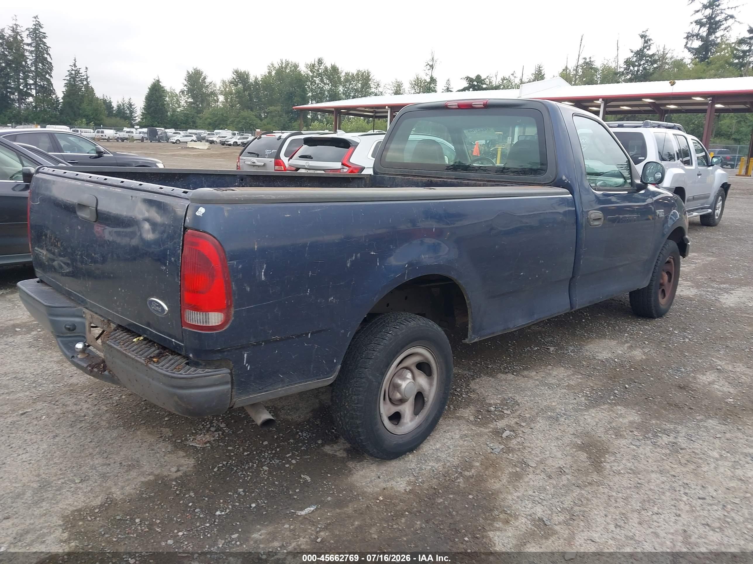 2002 Ford F-150 Xl/xlt Blue vin: 1FTRF17232KC51119