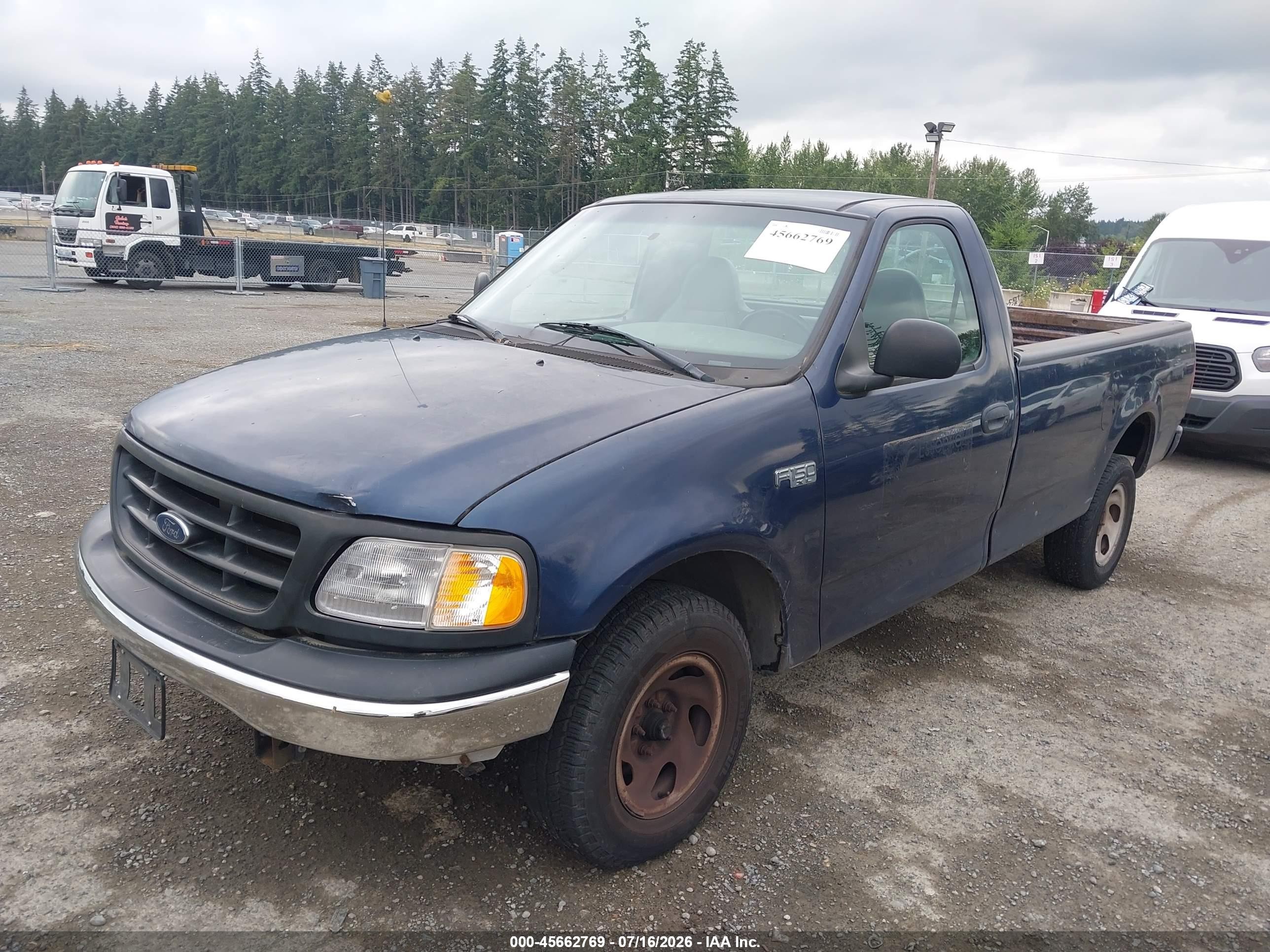 2002 Ford F-150 Xl/xlt Blue vin: 1FTRF17232KC51119