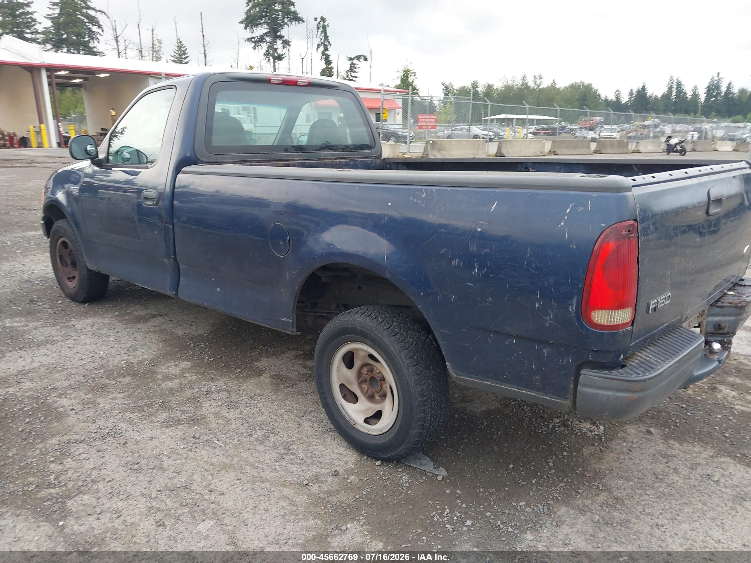 2002 Ford F-150 Xl/xlt Blue vin: 1FTRF17232KC51119