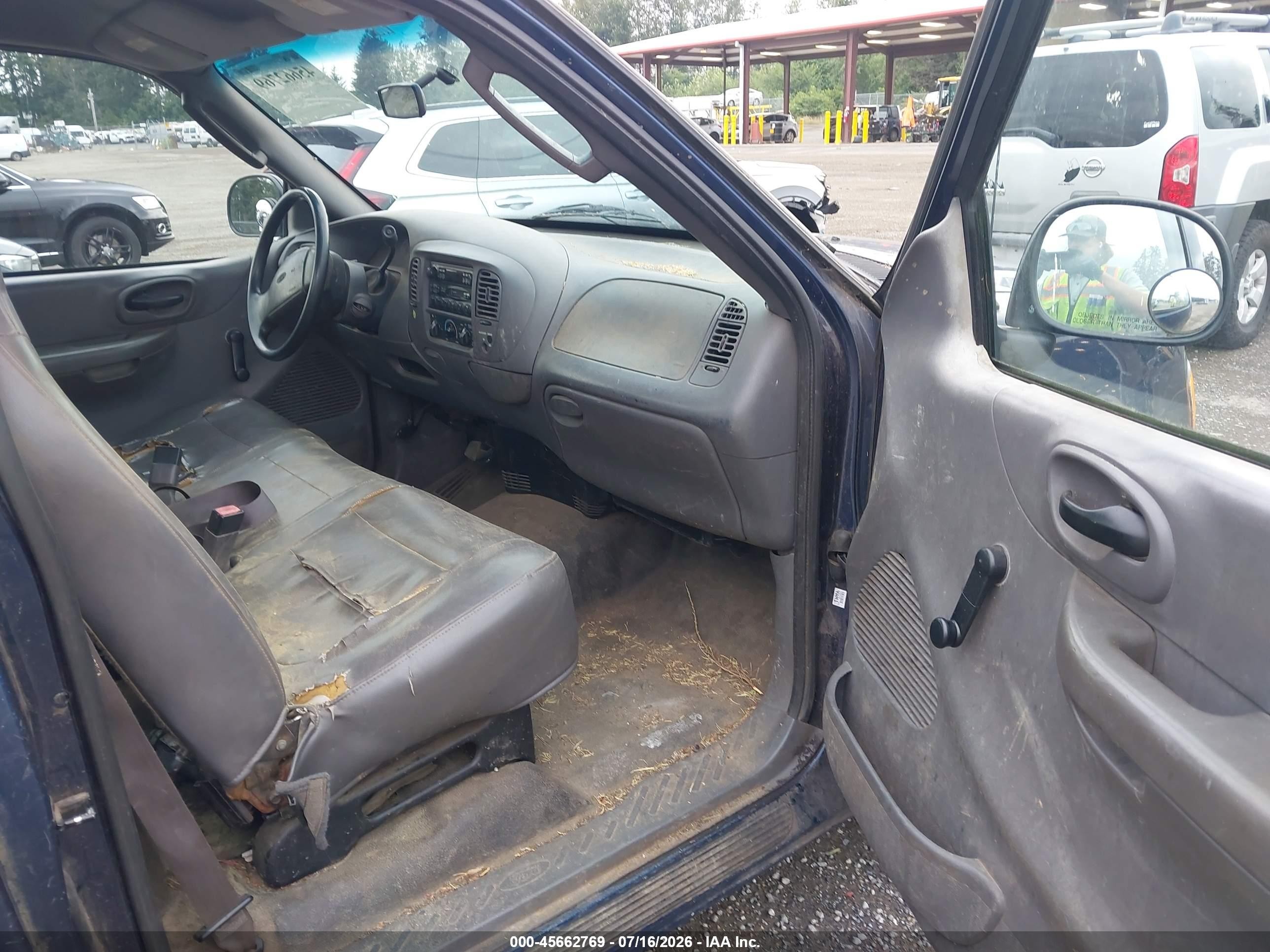 2002 Ford F-150 Xl/xlt Blue vin: 1FTRF17232KC51119