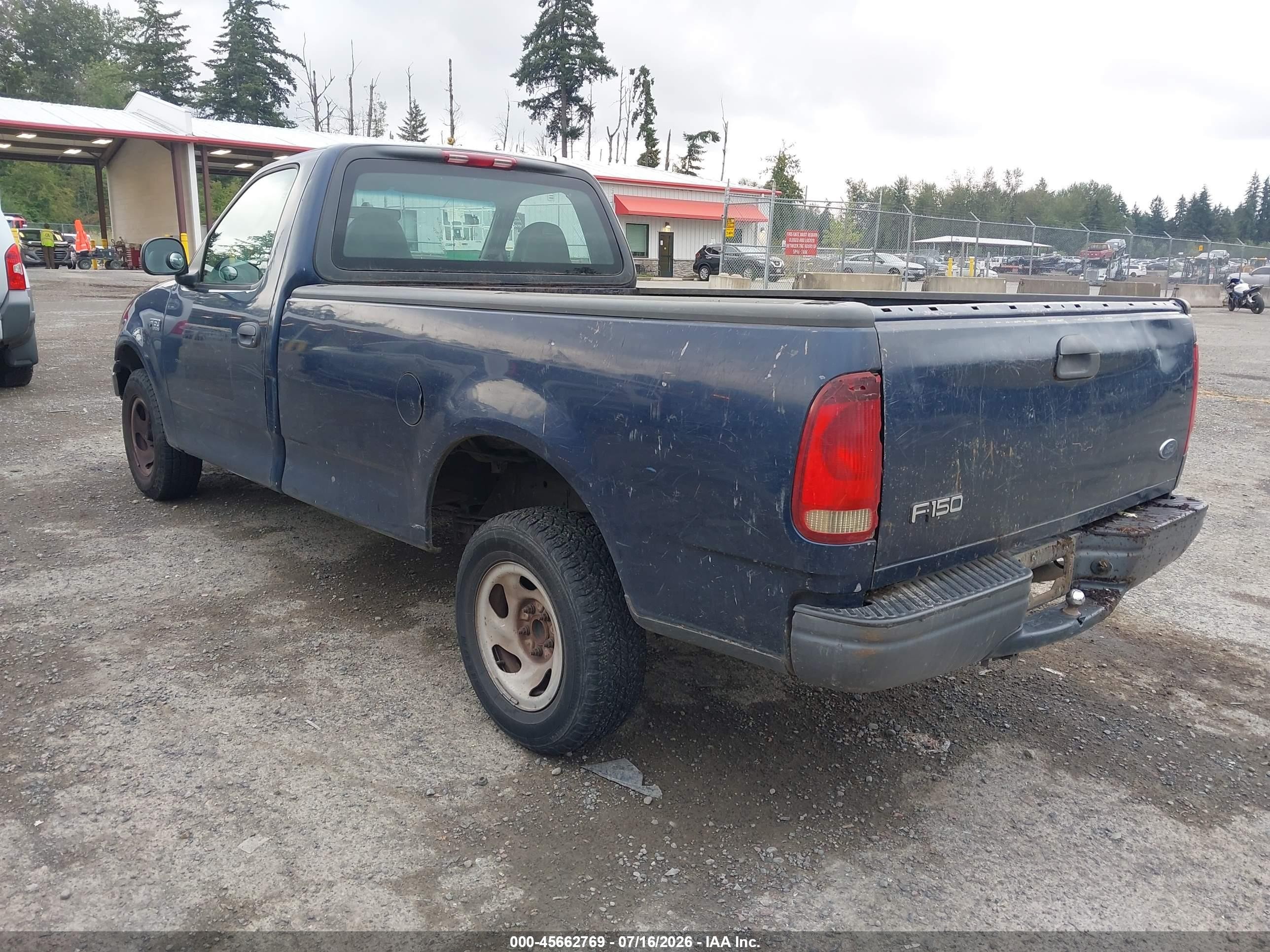 2002 Ford F-150 Xl/xlt Blue vin: 1FTRF17232KC51119