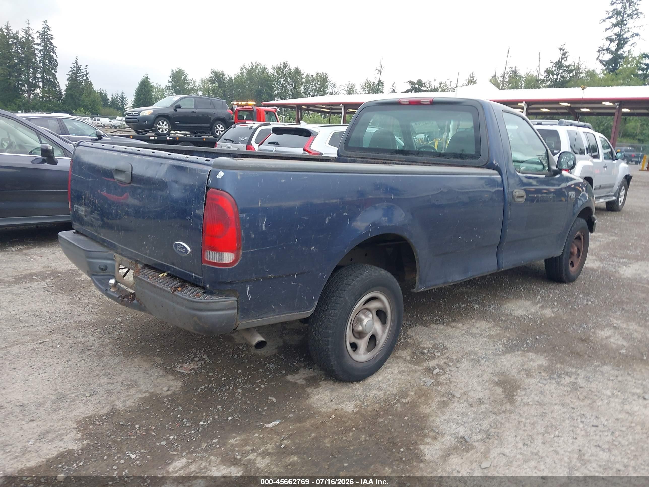 2002 Ford F-150 Xl/xlt Blue vin: 1FTRF17232KC51119