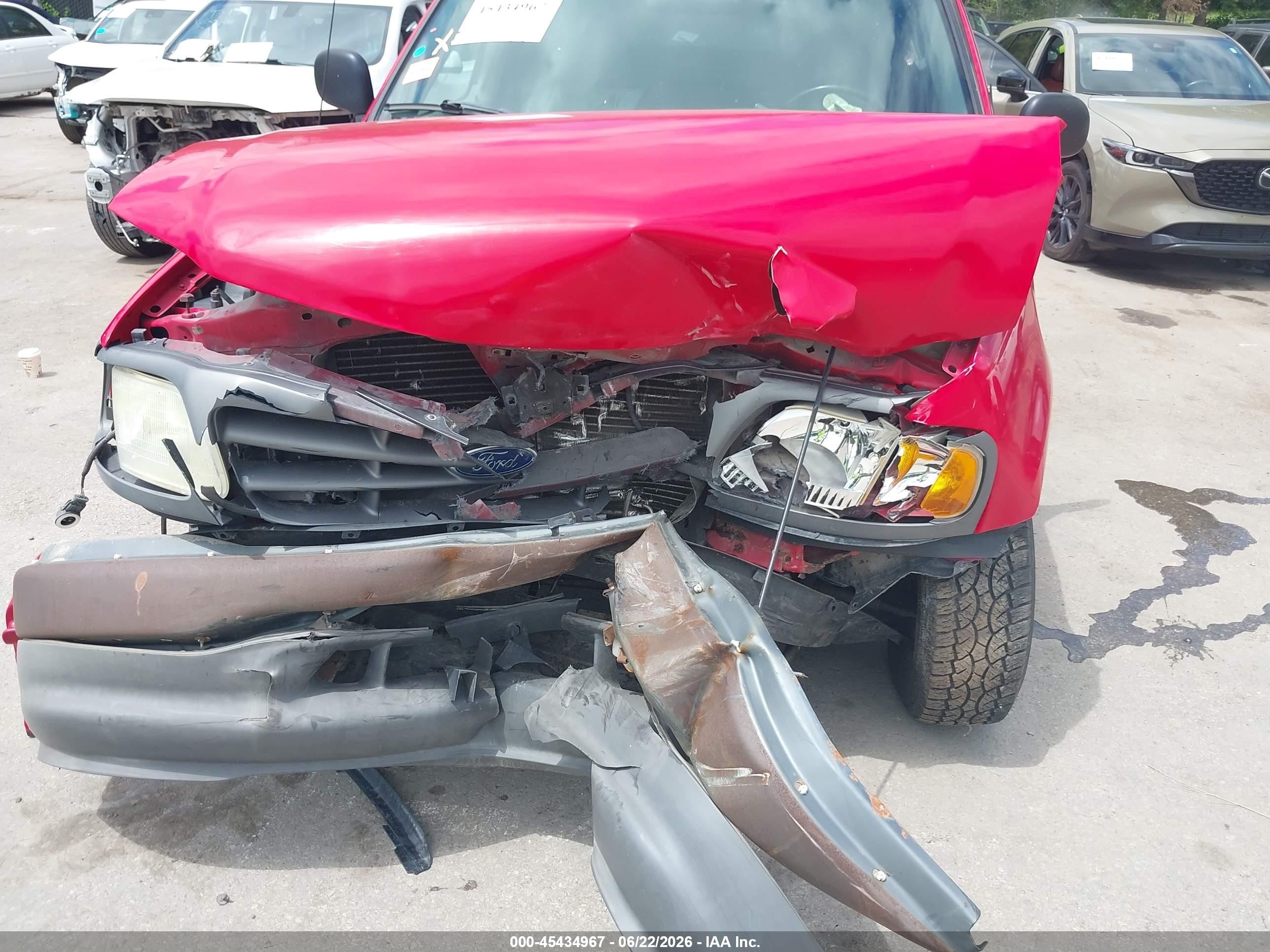 2003 Ford F-150 Xl/xlt Красный vin: 1FTRF17233NA84891