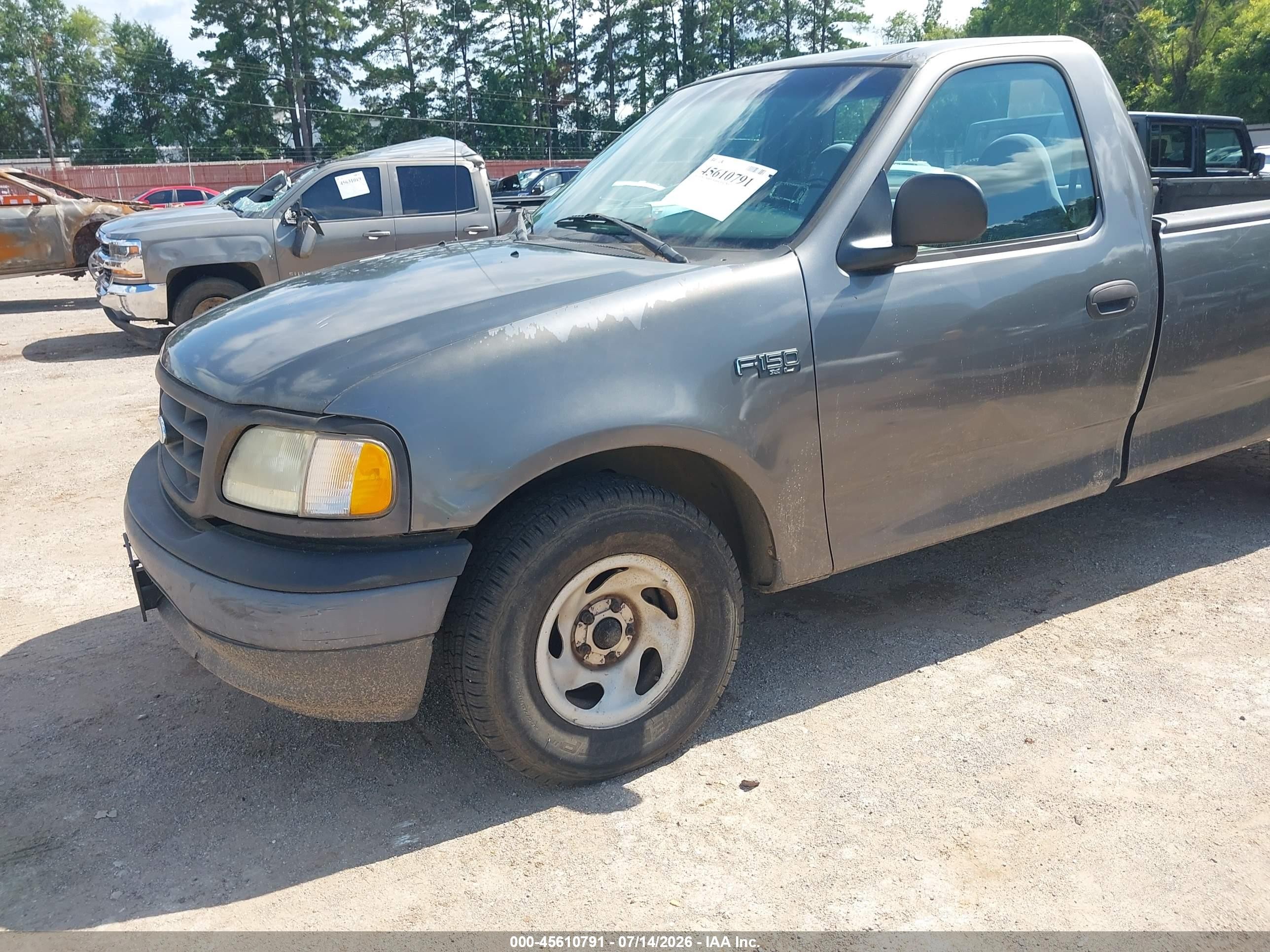 2002 Ford F-150 Xl/xlt Gray vin: 1FTRF17242NB45664