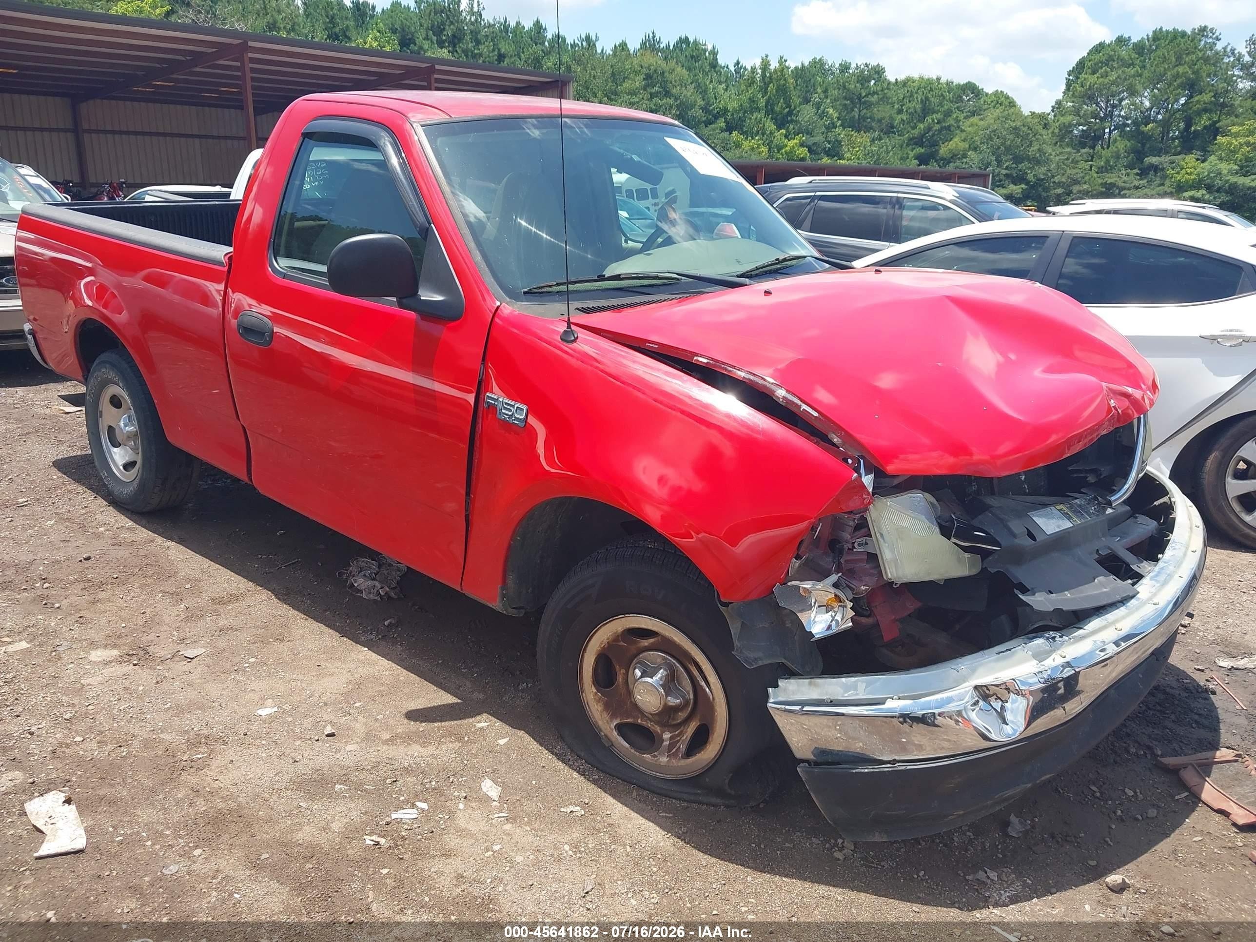 2003 Ford F-150 Xl/xlt Red vin: 1FTRF17243NB03304